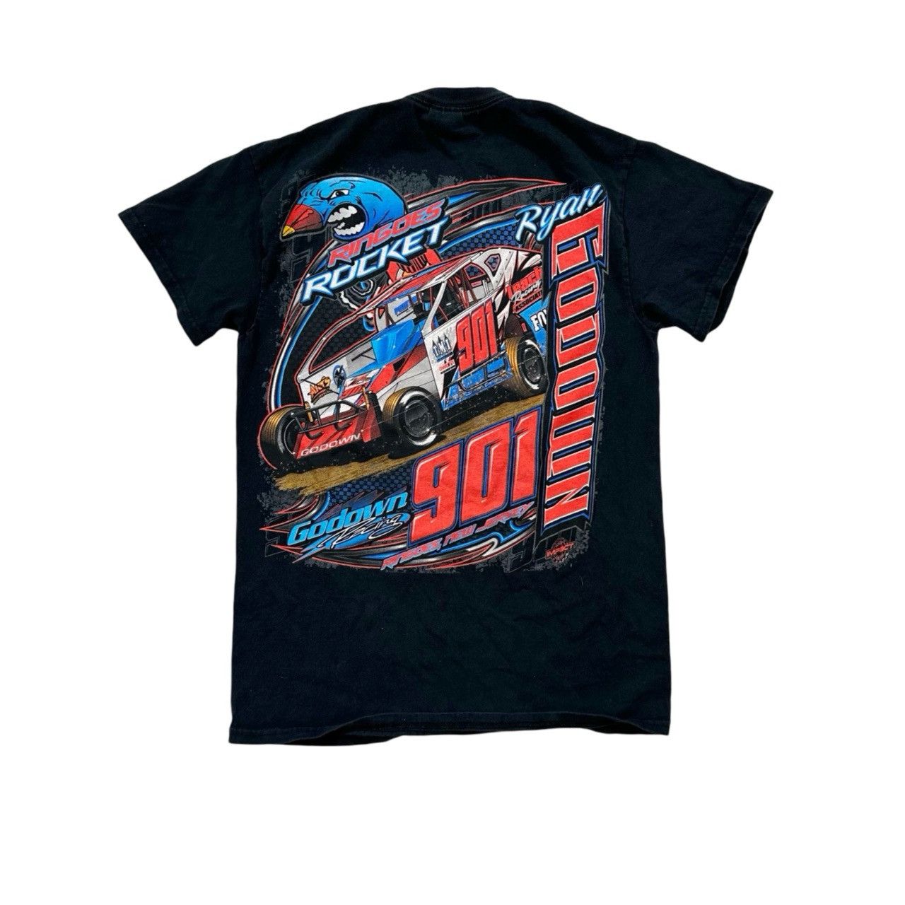 Vintage Vintage 00s Ringoes Rocket Heavy Graphic Racing T Shirt Size US S / EU 44-46 / 1 - 4 Thumbnail