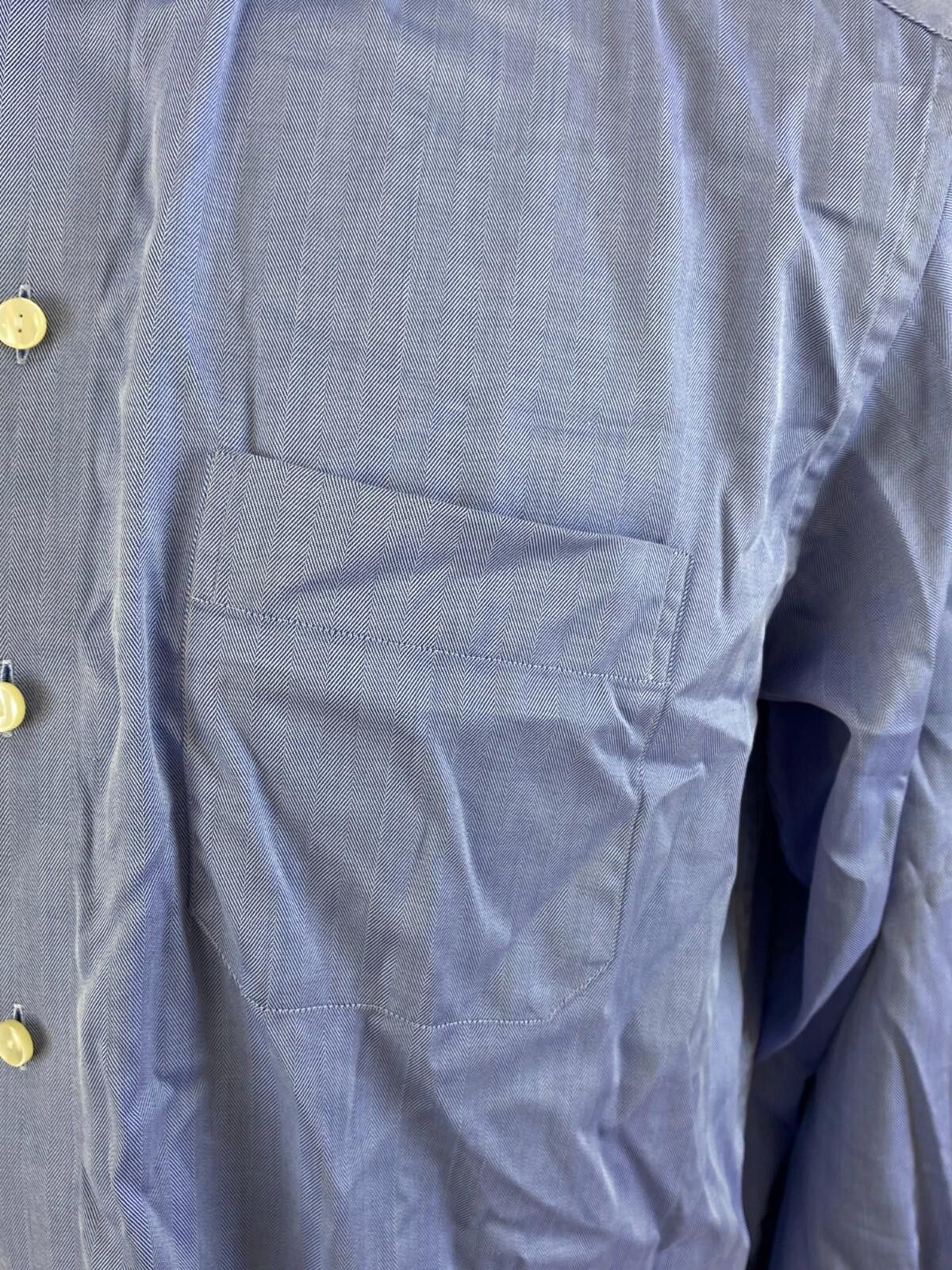 Eton ETON Classic Fit Blue Button Down Dress Shirt Size 41 / 16 Size US M / EU 48-50 / 2 - 4 Thumbnail