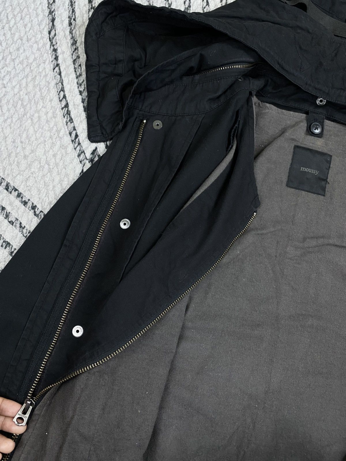 MOUSSY Vintage Moussy Rare Utility Black Parka Style Size US S / EU 44-46 / 1 - 11 Thumbnail