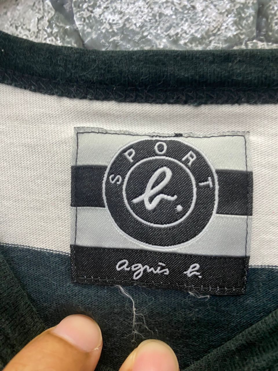 agnes b. Vintage Agnes B Sport Stripe Tshirt Size US M / EU 48-50 / 2 - 7 Thumbnail
