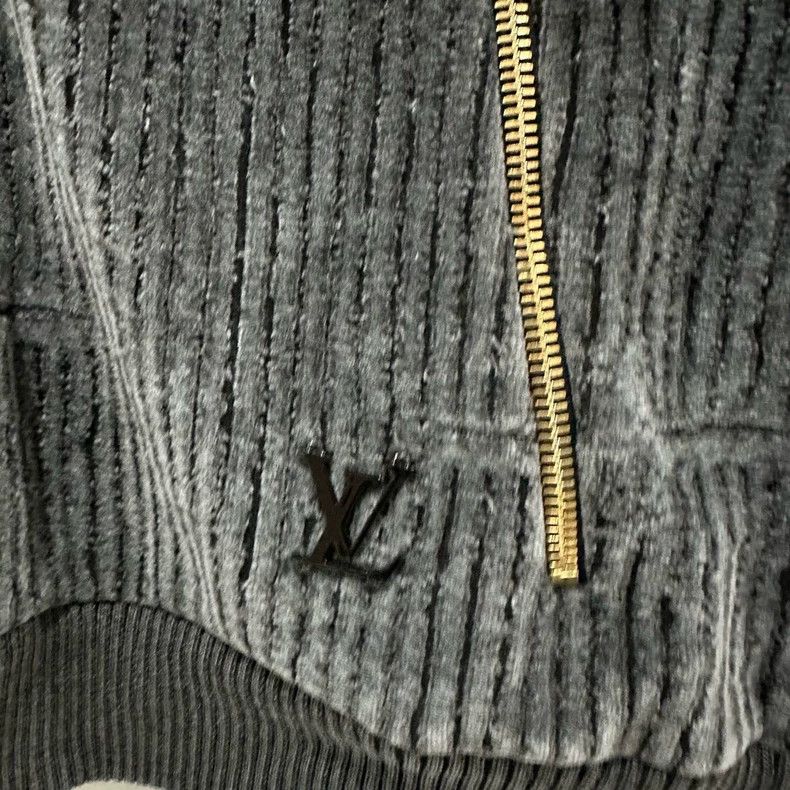 Louis Vuitton Louis Vuitton Logo jacquard rib-zip jacket Size US L / EU 52-54 / 3 - 4 Thumbnail