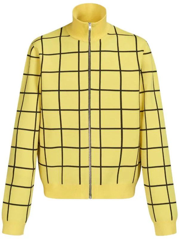 Marni o1w1db10824 Track Jacket in Yellow Black Size US S / EU 44-46 / 1 - 1 Thumbnail