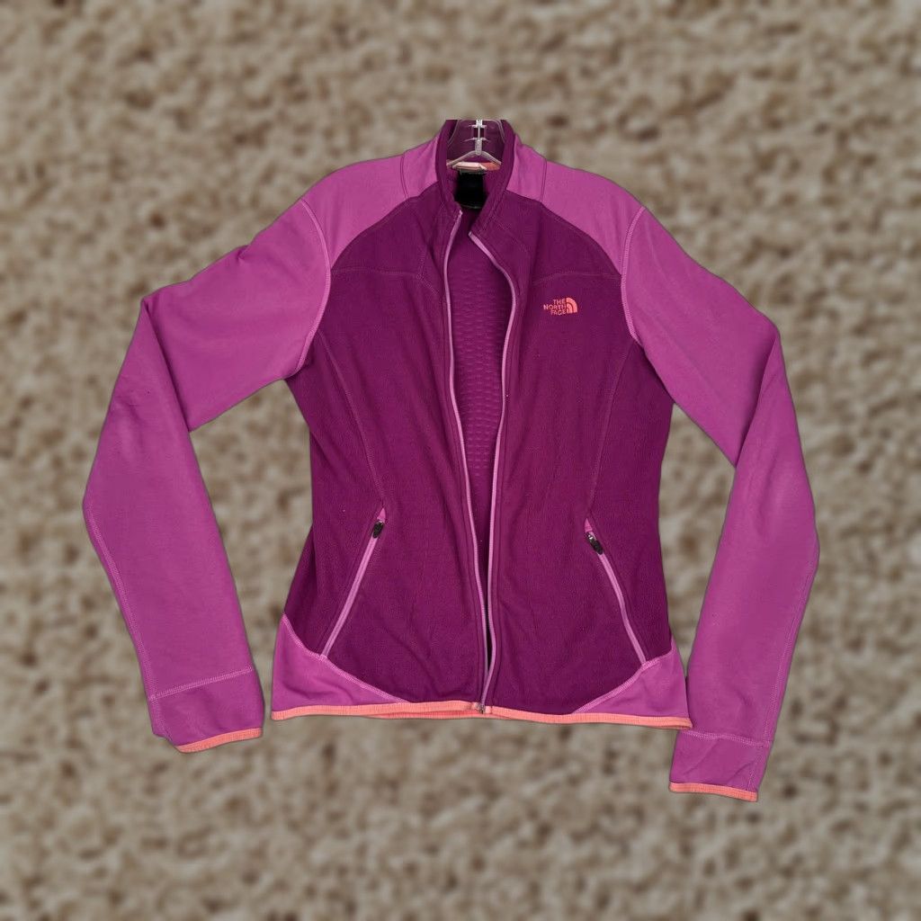 The North Face The North Face Fleece Jacket Womens Medium Pink Purple Full Zip FlashDry Jacket Size M / US 6-8 / IT 42-44 - 1 Thumbnail