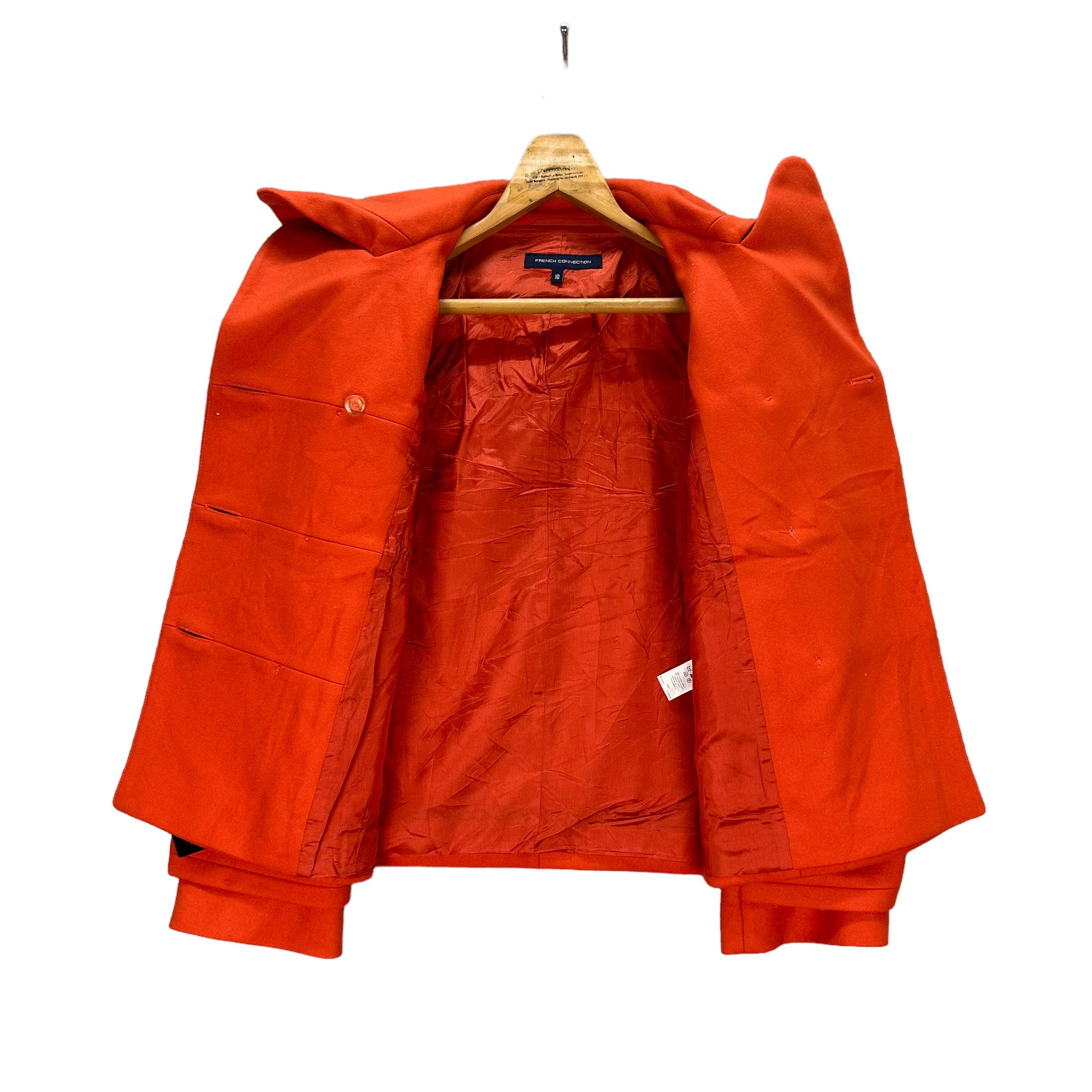 French Connection FRENCH CONNECTION ORANGE WOOL COAT #8039-198 Size S / US 4 / IT 40 - 7 Thumbnail