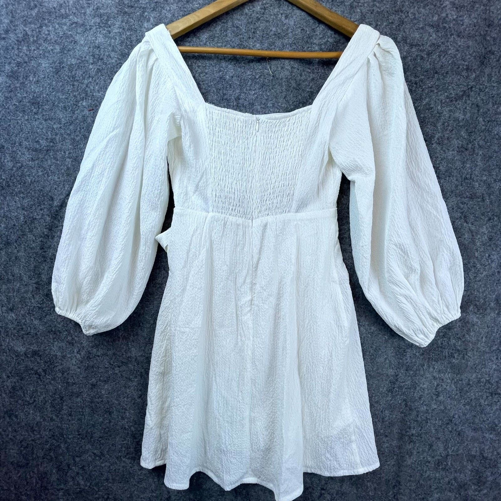 ASTR The Label ASTR The Label Dress Womens XS White Cutout Bow Cottage Chic Size XS / US 0-2 / IT 36-38 - 2 Thumbnail
