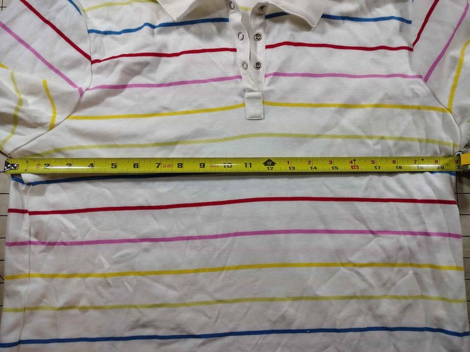Liz Claiborne Women's New Liz Claiborne LIZSPORT XL Striped Polo Shirt Size XL / US 12-14 / IT 48-50 - 6 Thumbnail