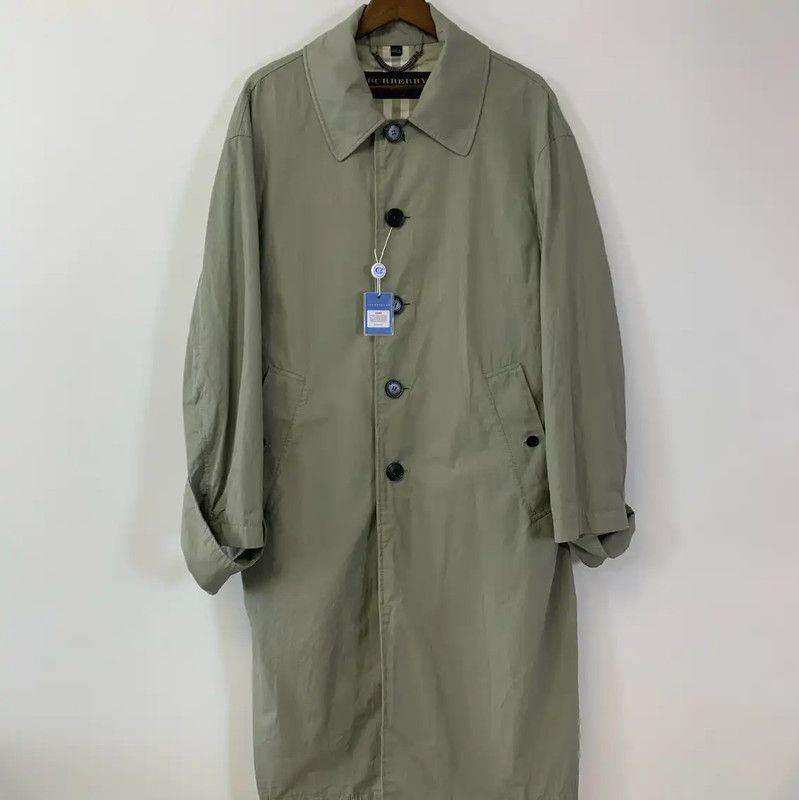 Burberry Burberry Men's Green Trench Coat Size US L / EU 52-54 / 3 - 1 Thumbnail