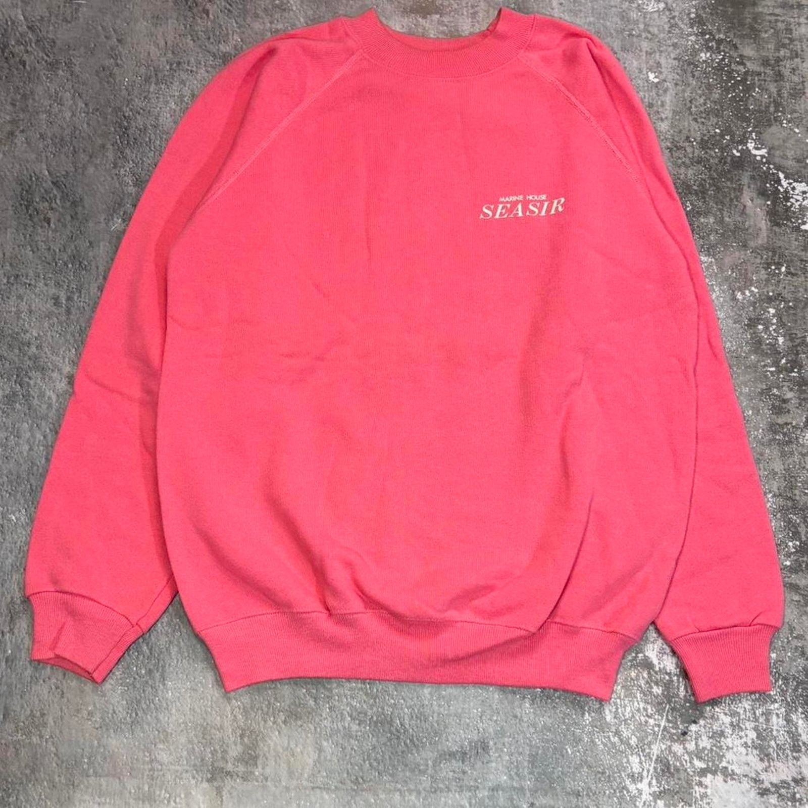 Japanese Brand × Vintage Vintage 90s Pink Okinawa Japan Diving Sweatshirt! Seasir Size US M / EU 48-50 / 2 - 2 Thumbnail