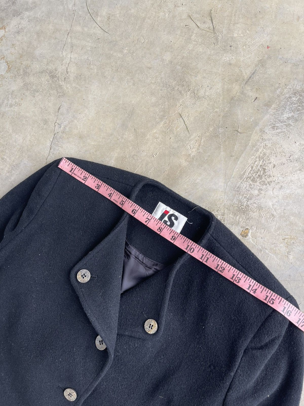 Issey Miyake × Vintage 80s Issey Miyake Wool V collared coat jacket Size M / US 6-8 / IT 42-44 - 8 Thumbnail
