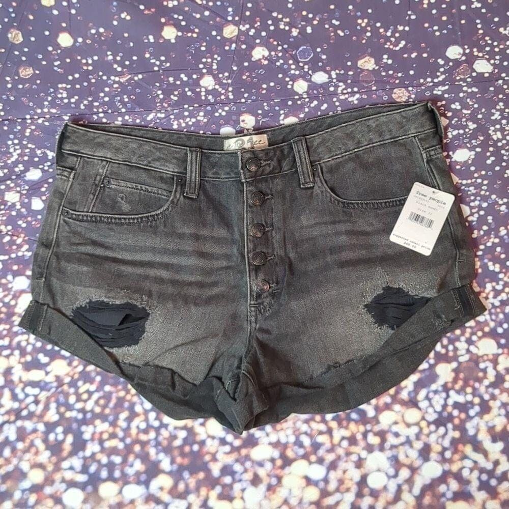 Free People Free people black mambo shorts size 31 Size 36" / US 14 / IT 50 - 1 Thumbnail