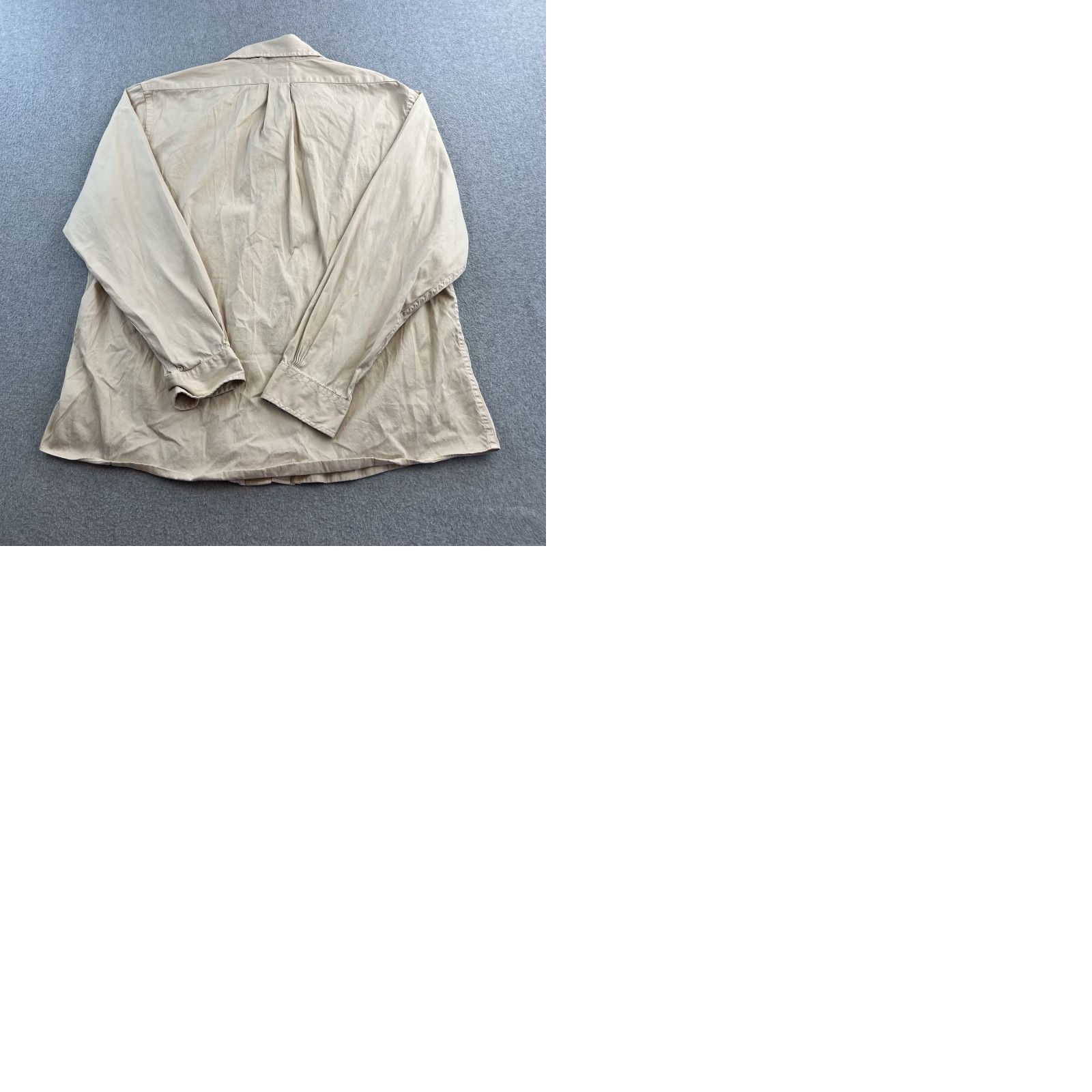 Brooks Brothers Brooks Brothers Regent Dress Shirt Mens XL Beige Long Sleeve Button Up Adult Size 46R - 9 Thumbnail