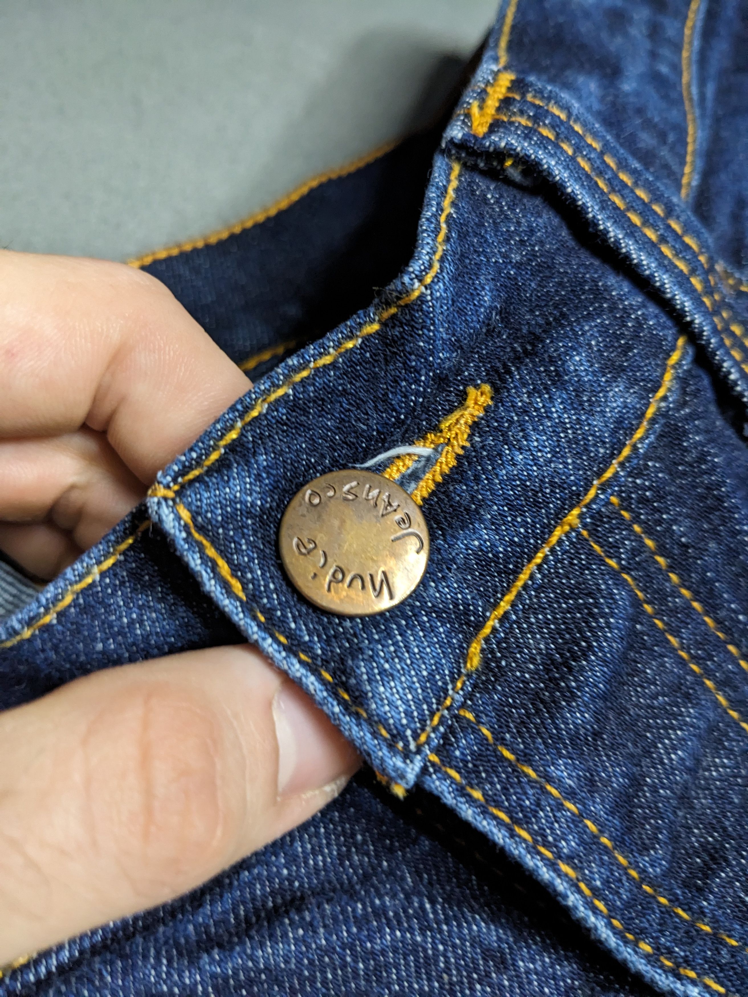 Nudie Jeans Nudie Jeans 30x31 Grim Tim Blue Denim Low Rise Slim Straight Size US 30 / EU 46 - 9 Thumbnail