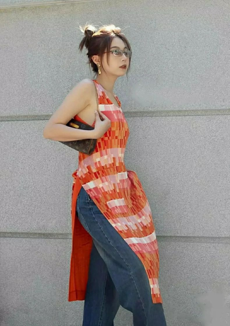 Issey Miyake Issey Miyake Vintage High-Slit Dress - dmc Size US 28 / EU 44 - 1 Thumbnail