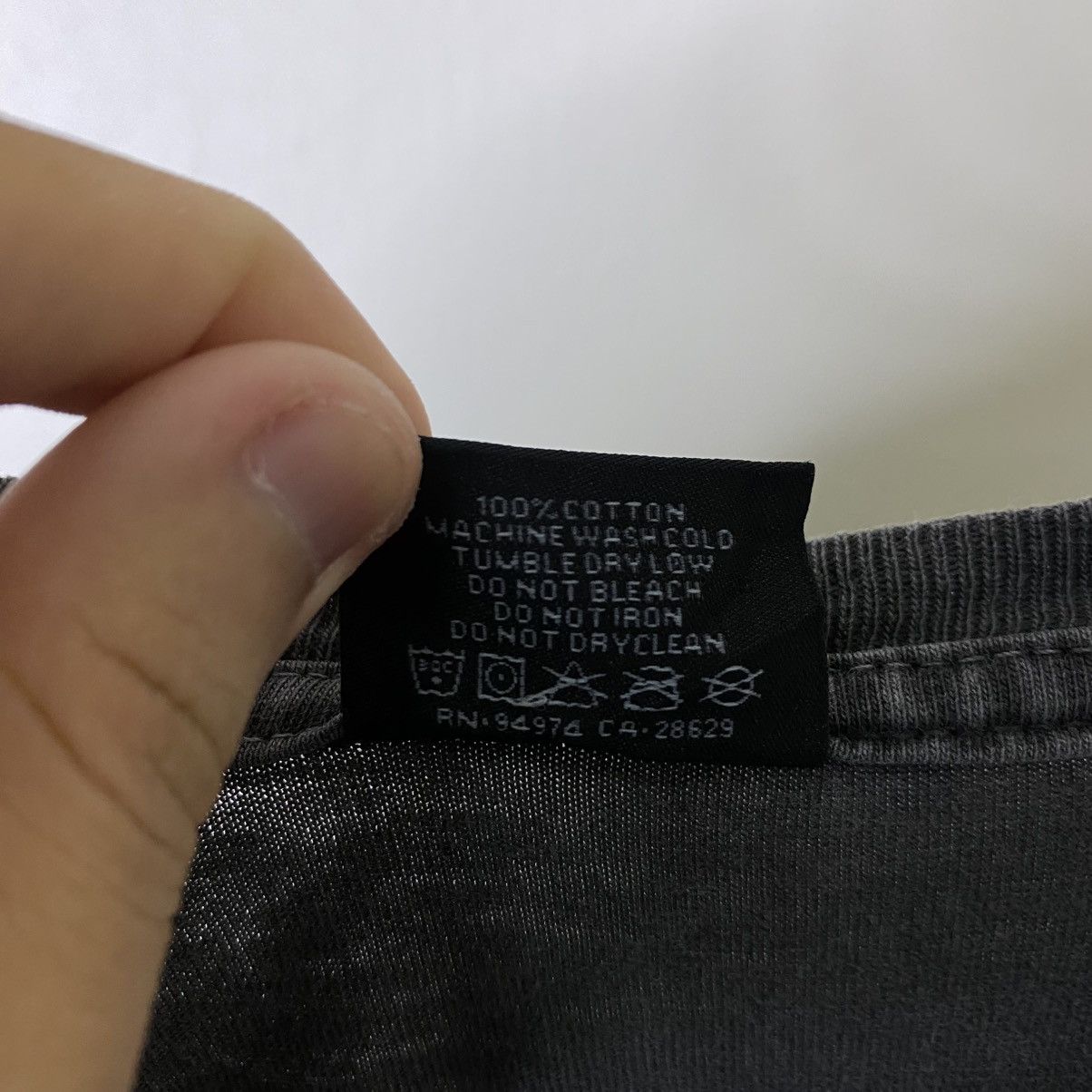 Stussy Vintage Y2K Stussy Tour Washed Gray T Shirt Size US XL / EU 56 / 4 - 4 Thumbnail