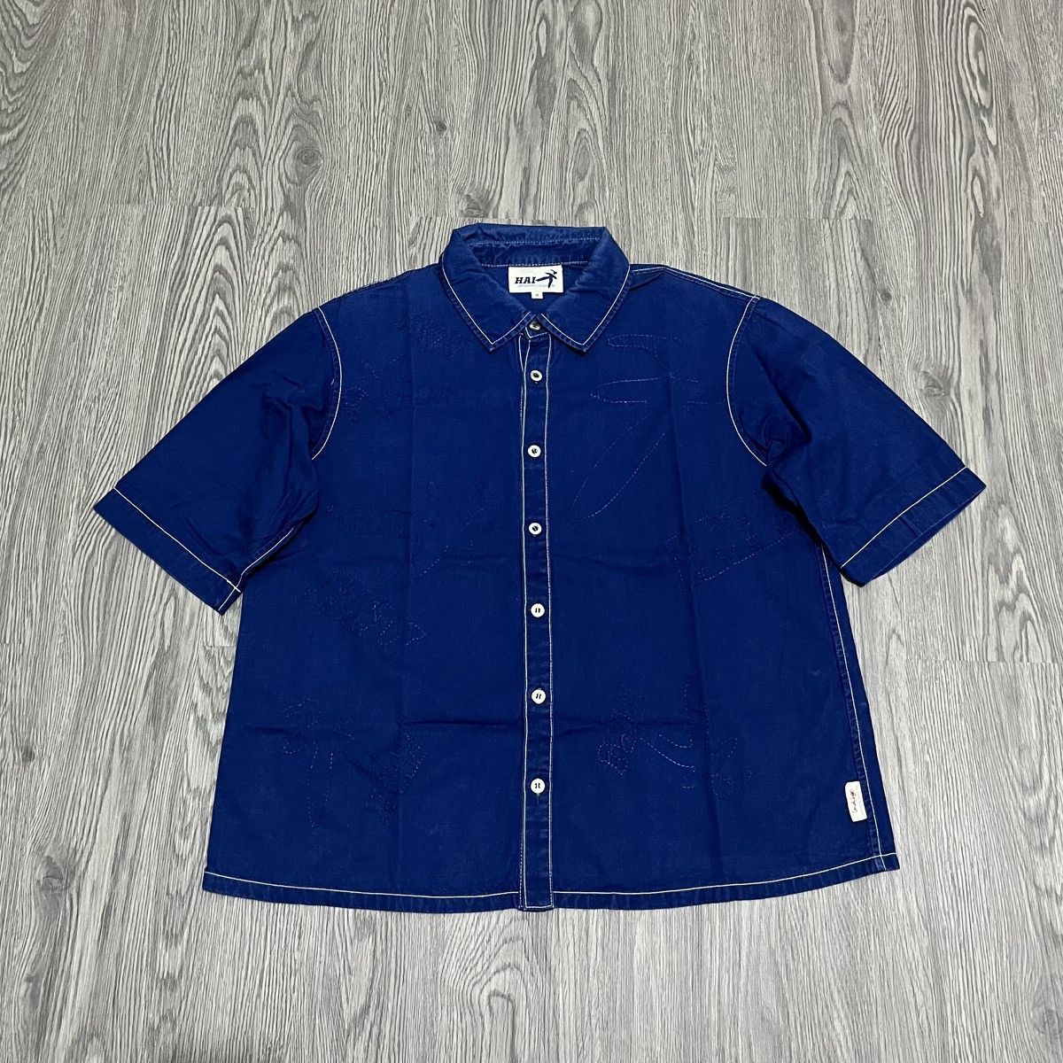 Issey Miyake Hai Sporting Gear Indigo Embroidery Shirt Jun Takahashi Size US M / EU 48-50 / 2 - 1 Thumbnail