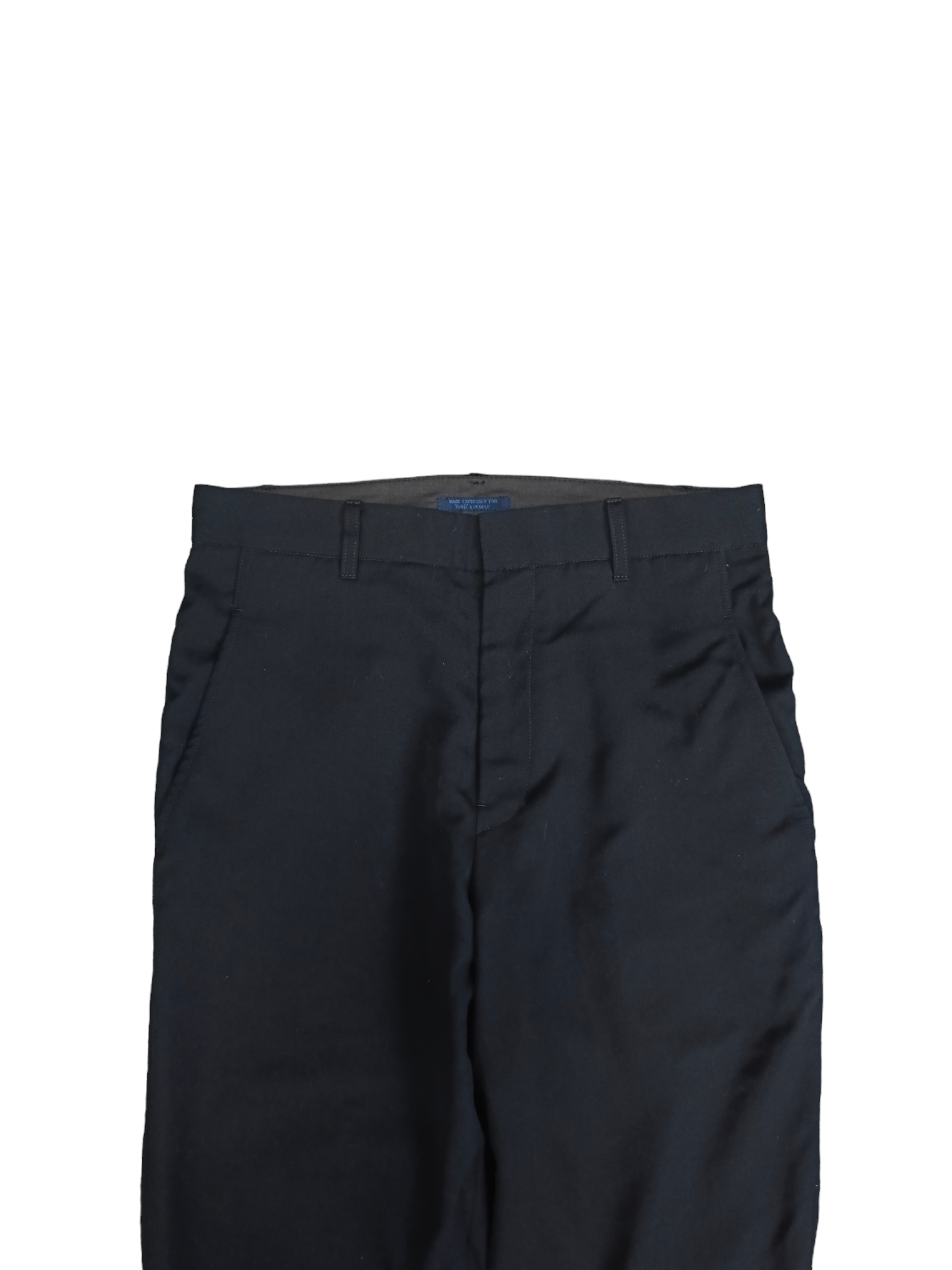 Yohji Yamamoto YOHJI YAMAMOTO BLACK CASUAL CROPPED PANTS Size US 29 - 3 Thumbnail