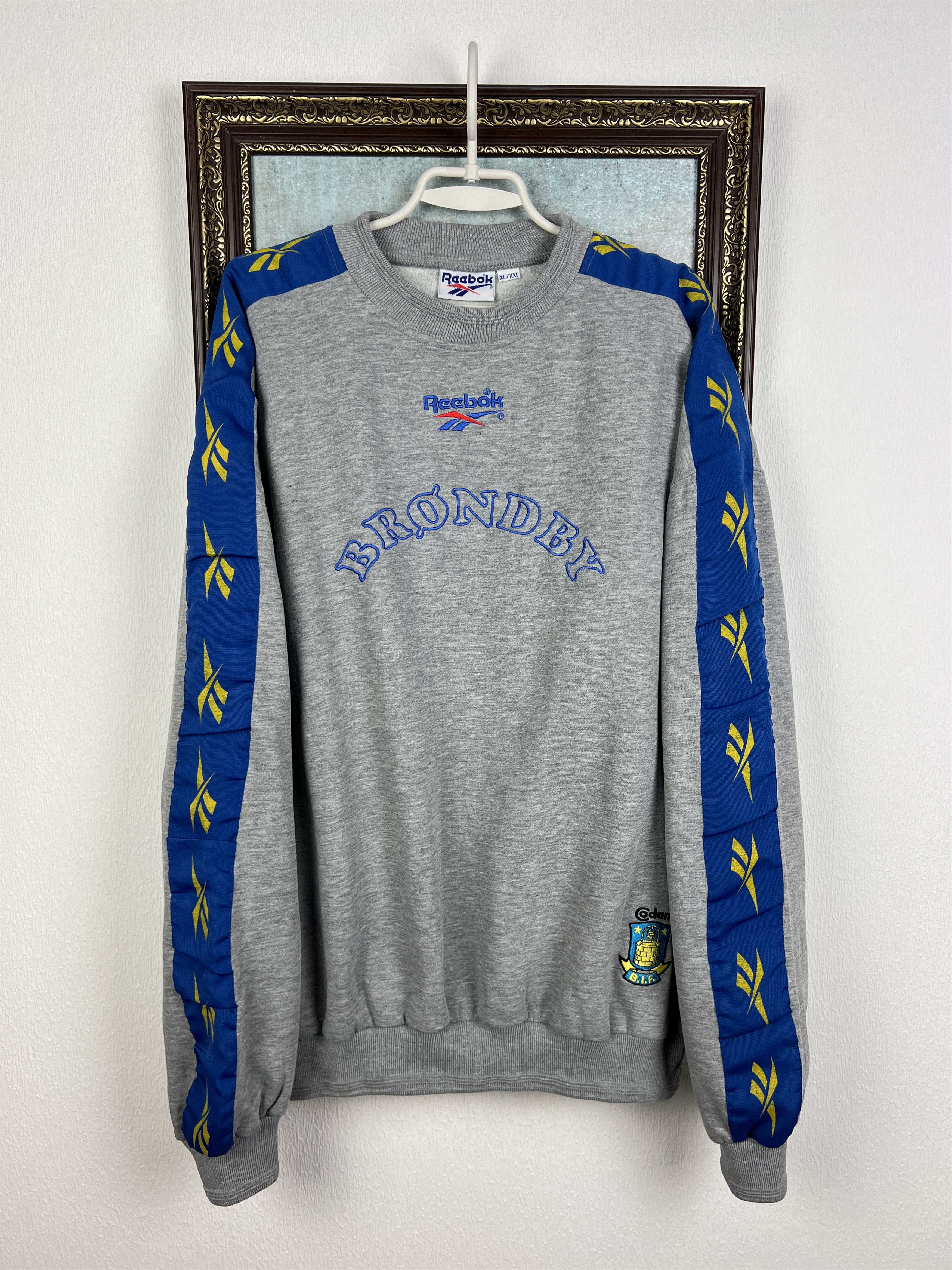 Reebok Vintage 90's Brondby Football Sweatshirt Soccer Track Top Size US XXL / EU 58 / 5 - 1 Thumbnail