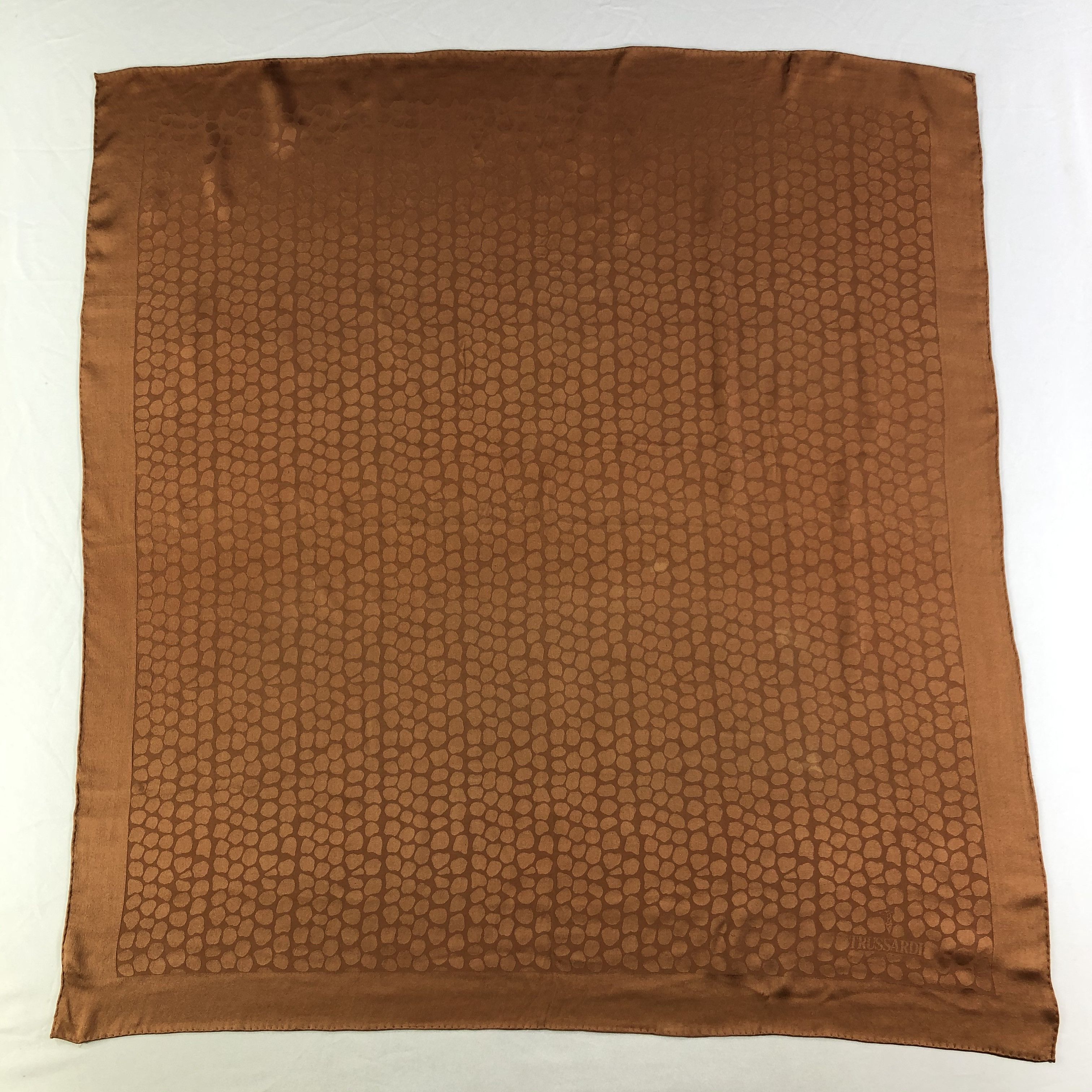 Trussardi × Vintage Vintage Trussardi Silk Scarf Size ONE SIZE - 2 Thumbnail