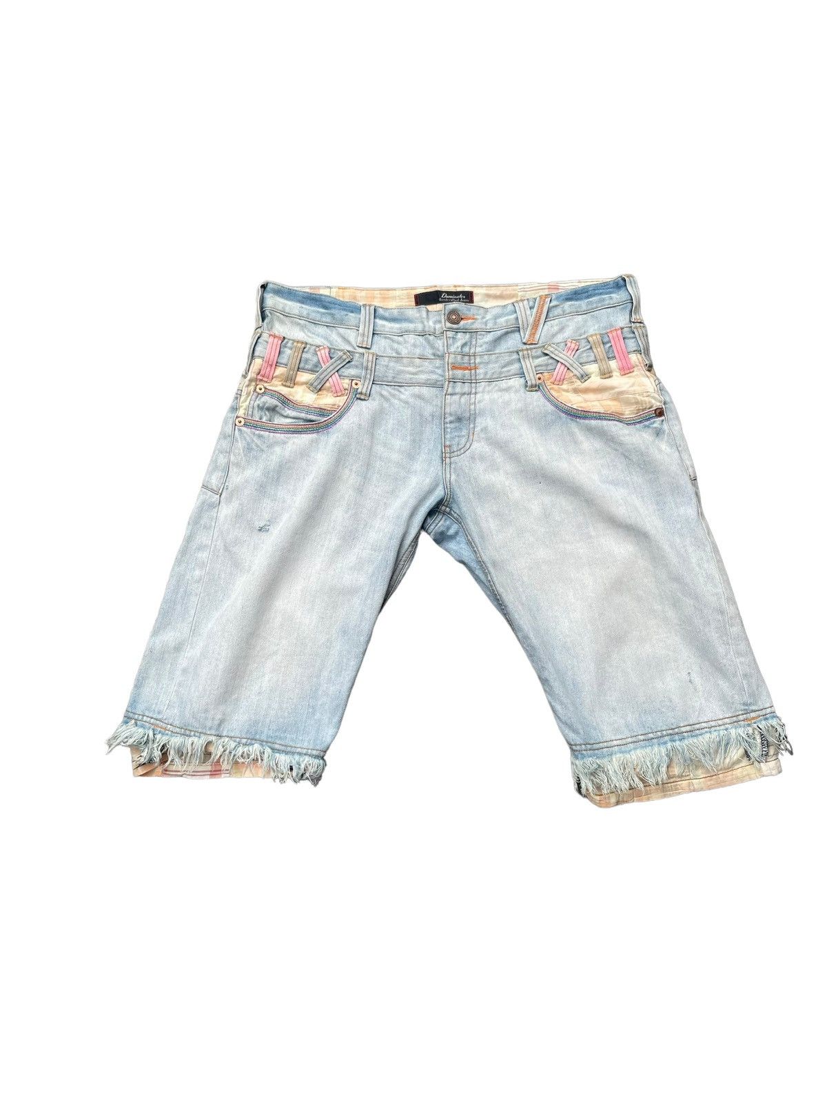 Japanese Brand Dominte Double Waist Denim Short Size US 39 - 1 Thumbnail