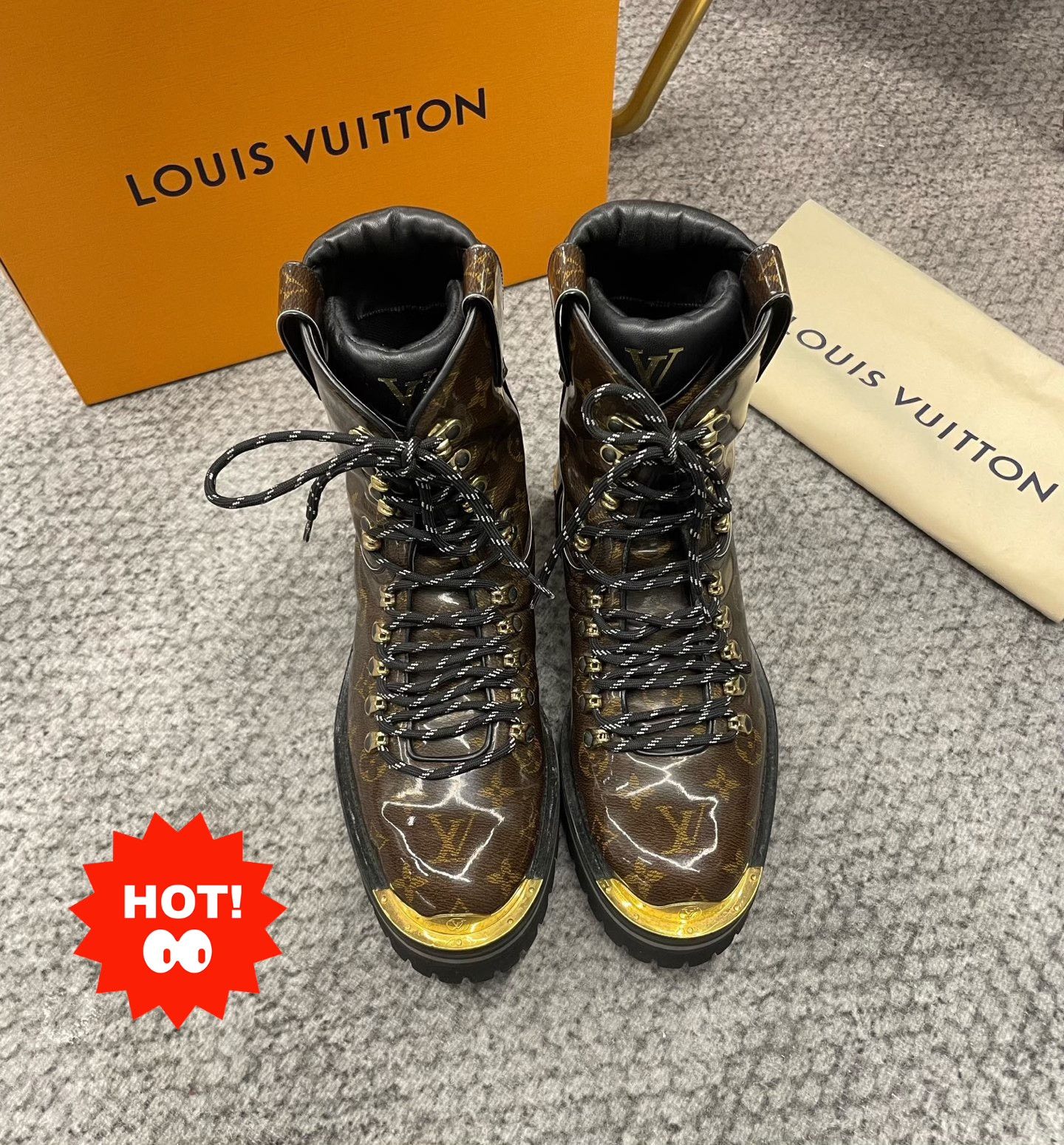 Louis Vuitton Louis Vuitton Monogram Mid-Calf Boots Size US 8 / EU 41 - 1 Thumbnail