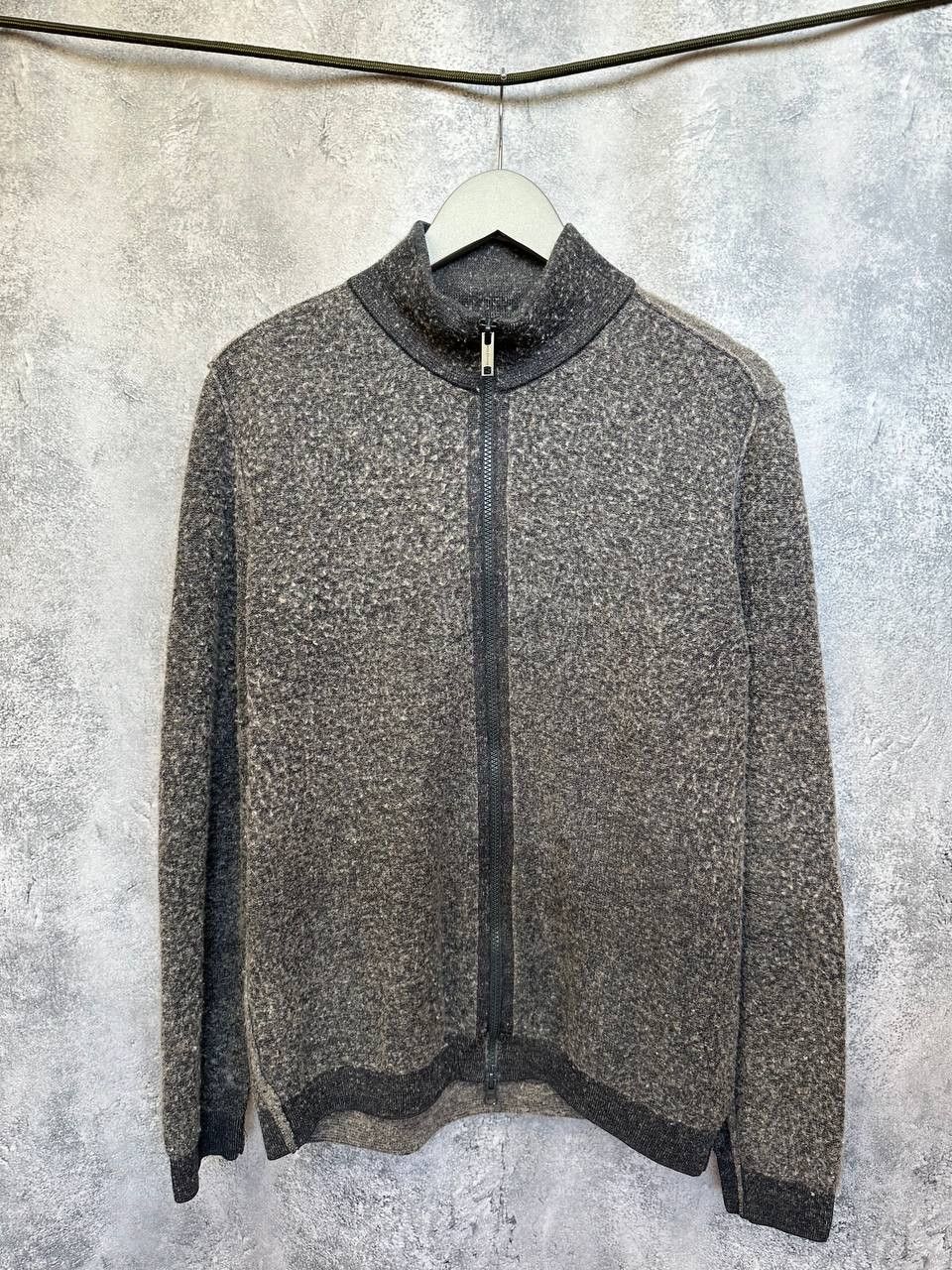 Designer Phil Petter Wool Full Double Zip Sweater Made in Austria Size US L / EU 52-54 / 3 - 2 Thumbnail