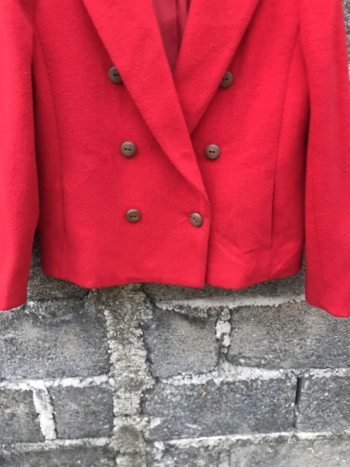 Designer × Japanese Brand × Vintage ⚡️Vintage J.b Pumpkin Wool Double Breasted Cropped Coat Size S / US 4 / IT 40 - 4 Thumbnail