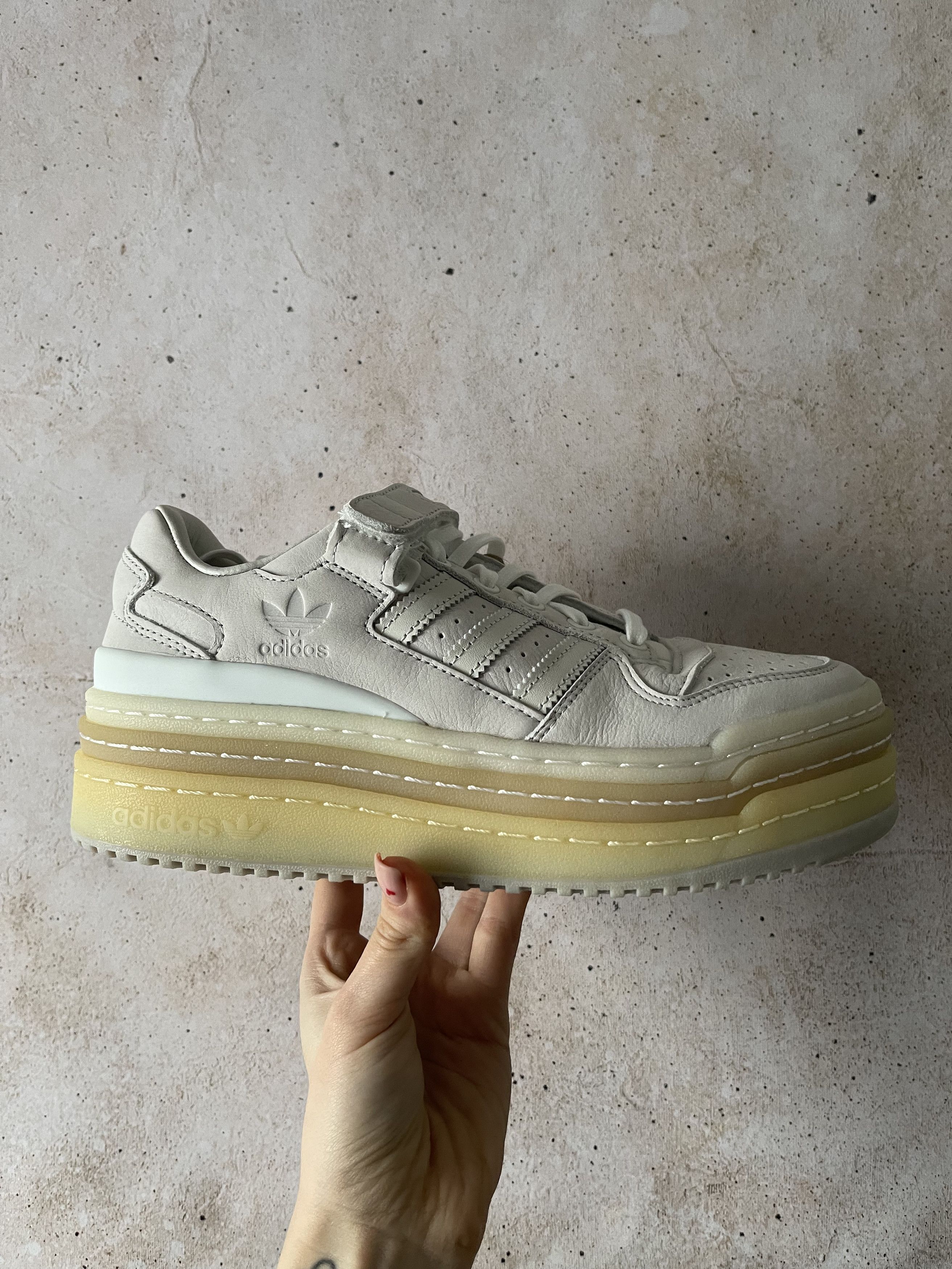 Adidas adidas Triple Platforum Low Crystal White (Women's) Size US 5.5 / IT 35.5 - 1 Thumbnail