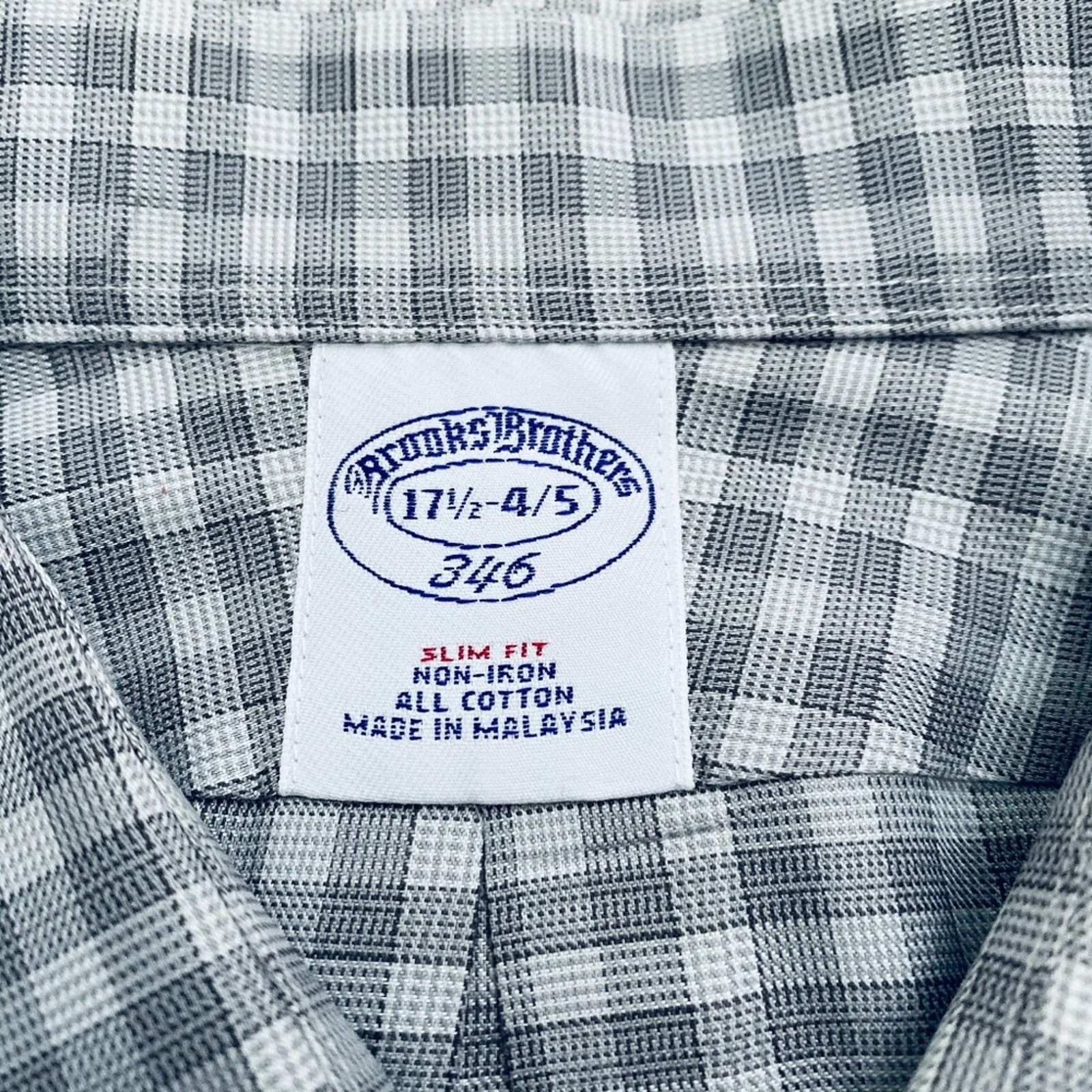 Brooks Brothers Brooks Brothers gray plaid button down shirt Size US XL / EU 56 / 4 - 5 Thumbnail