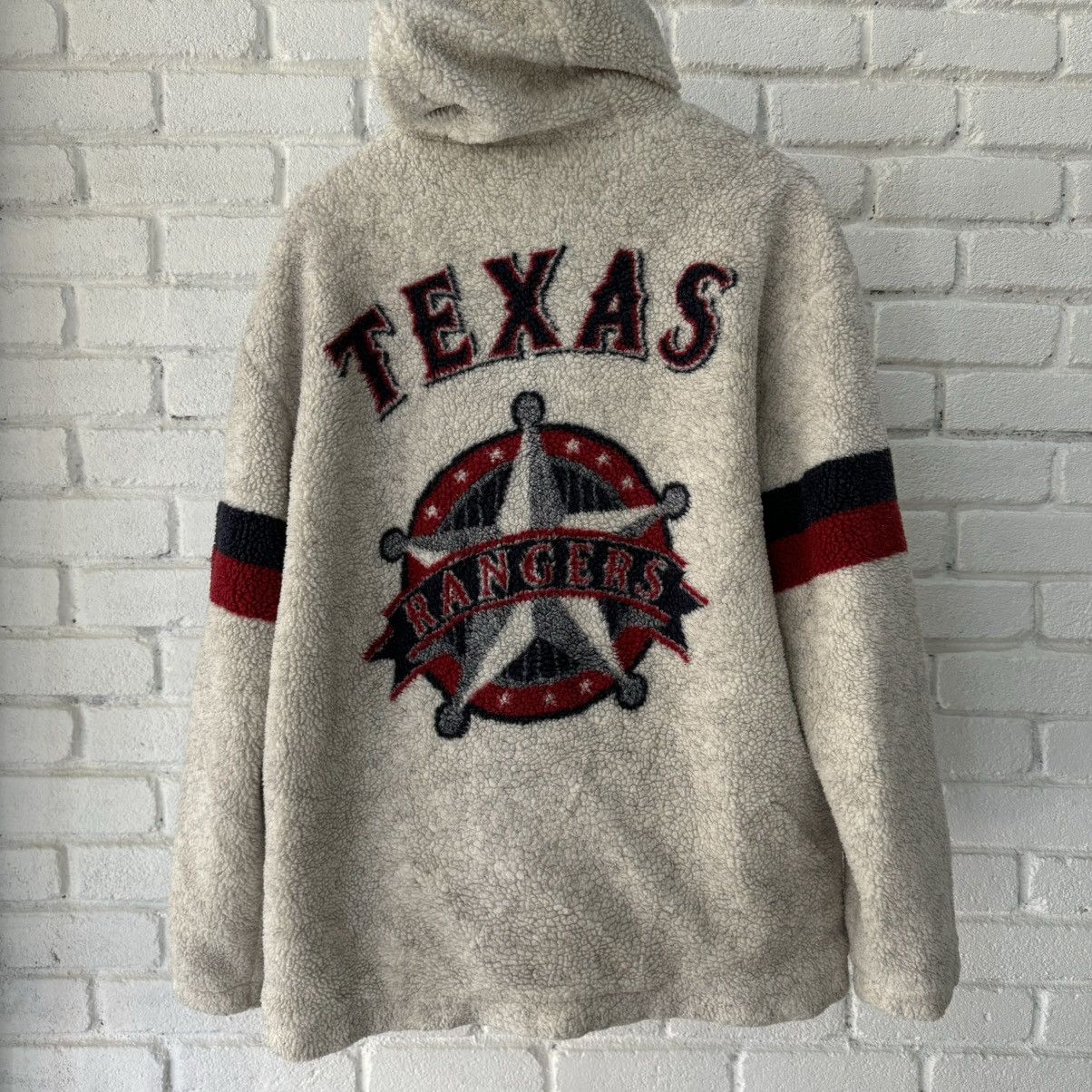 image of Mlb Texas Rangers Jacket in Grey, Men's (Size XL)