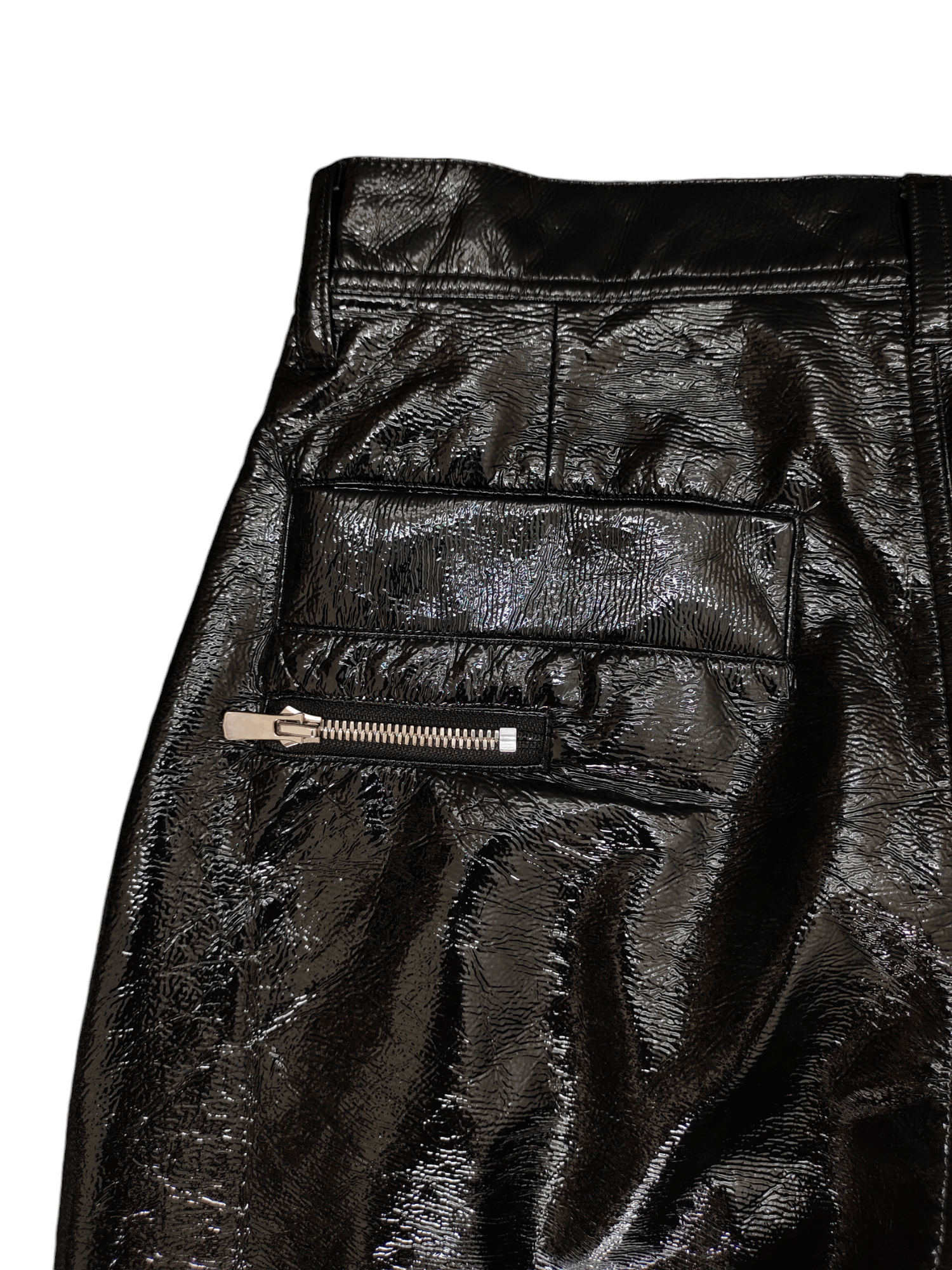 SHAREEF Shareef Japan Glossy Zipper Ankle Balloon Pants Size US 29 - 13 Thumbnail