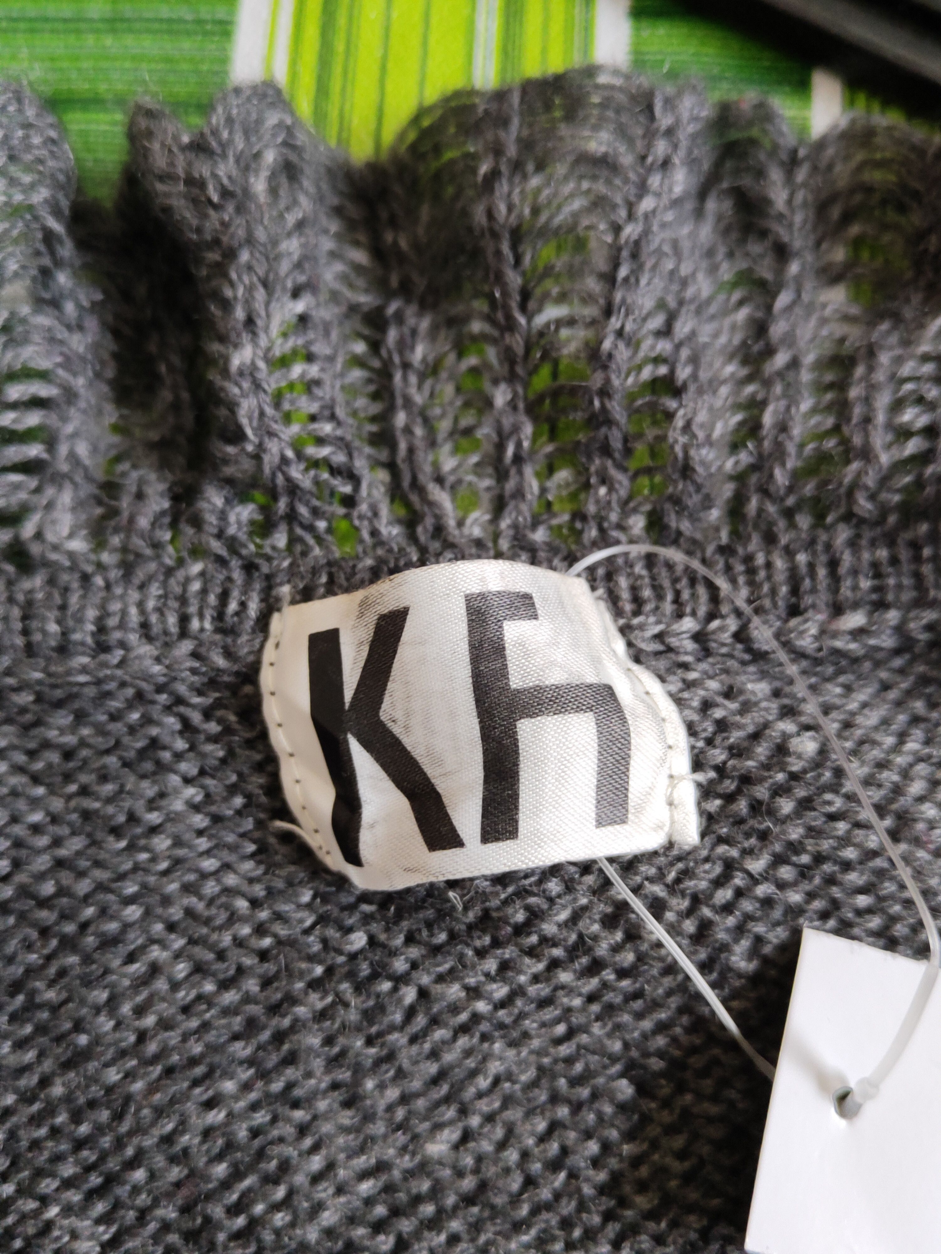 Japanese Brand Kh Dark Gray vintage Knitwear Cardigan #S2379 Size L / US 10 / IT 46 - 11 Thumbnail