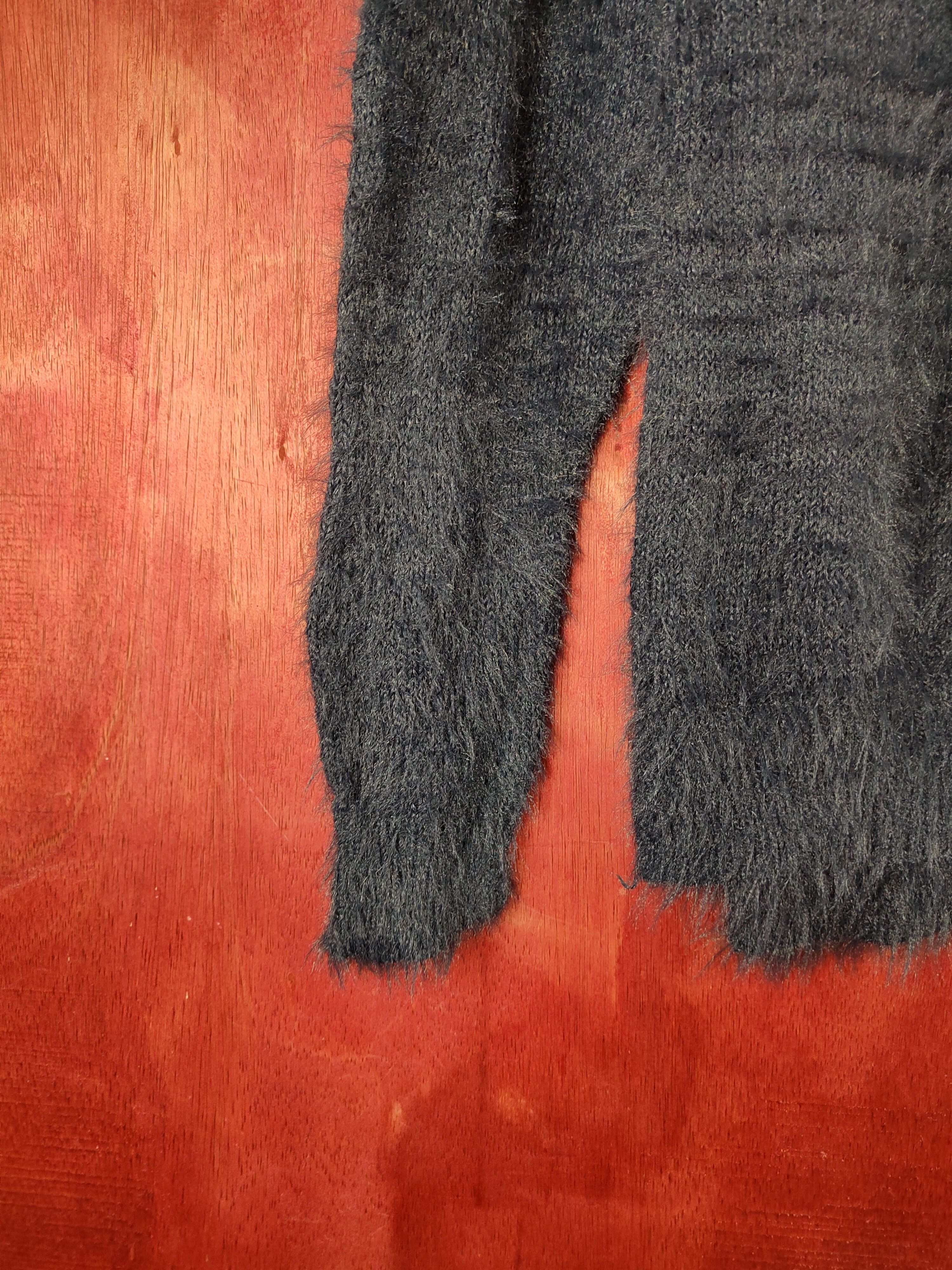 Japanese Brand × Vintage Vintage Khalita Navy Fur Mohair Knitwear like krisvanassche Size M / US 6-8 / IT 42-44 - 4 Thumbnail