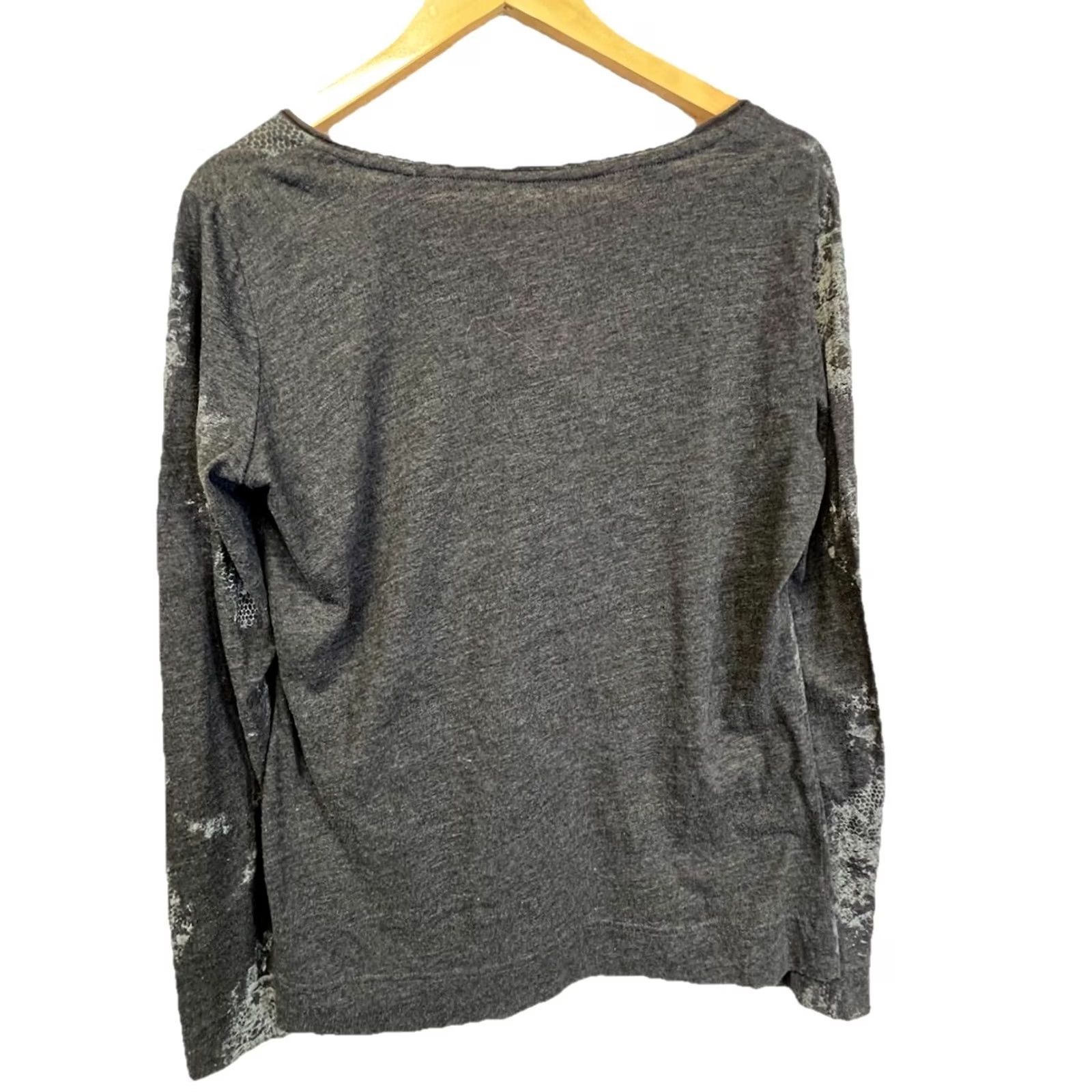 Vintage VINTAGE Western Rodeo Top Gray Mineral Wash Long Sleeve Country Chic Shirt Women’s XXL Size XXL / US 16-18 / IT 52-54 - 5 Thumbnail
