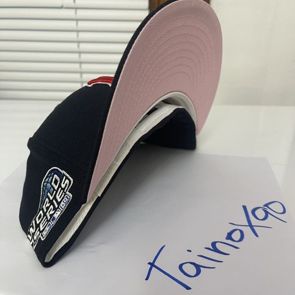 Lids × MLB × New Era Boston Redsox 7 3/4 New Era 59fifty Pink Bottom Size ONE SIZE - 3 Thumbnail