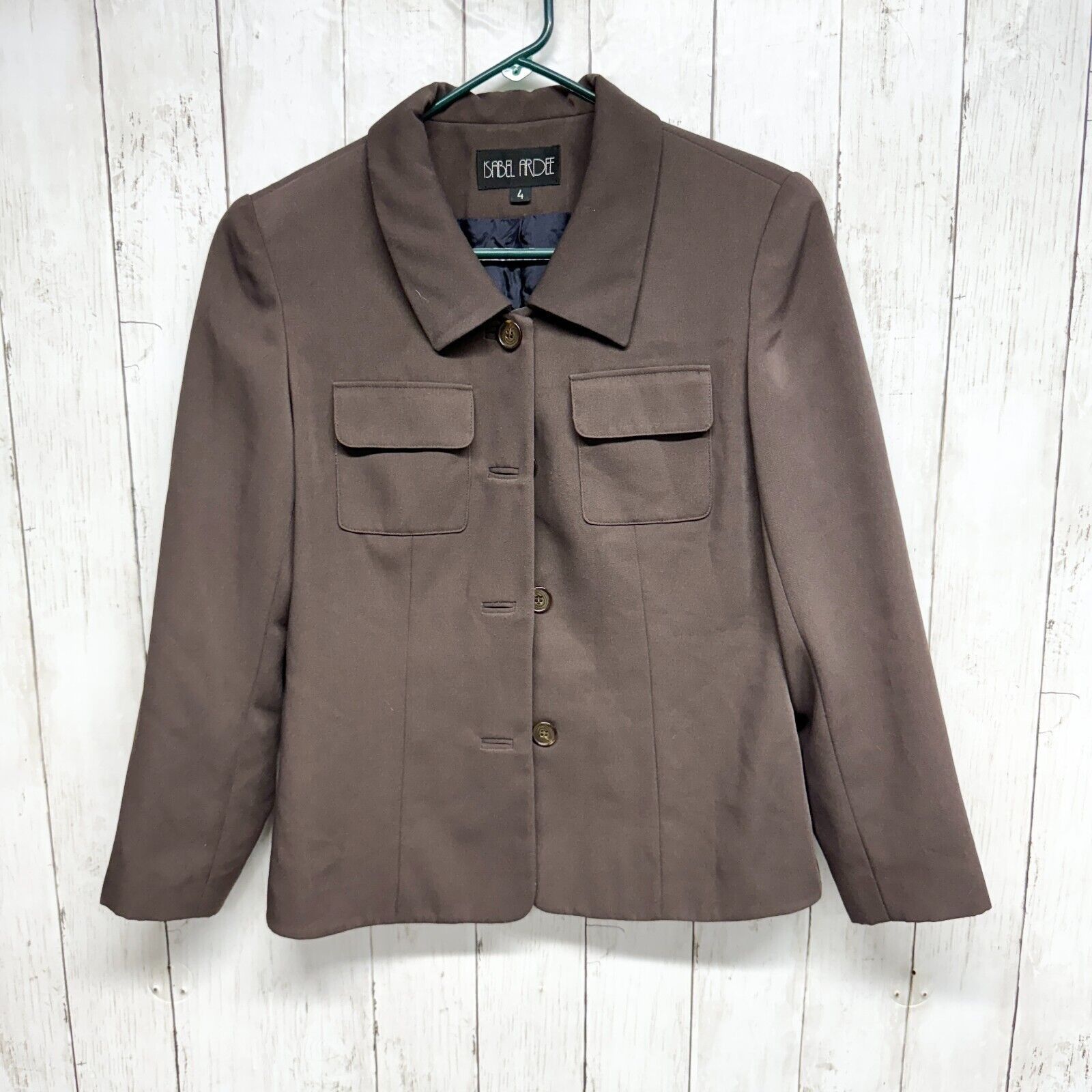 Vintage Isabel Ardee Blazer Size 4 Single Breasted Pocket Slim Fit Size S / US 4 / IT 40 - 1 Thumbnail