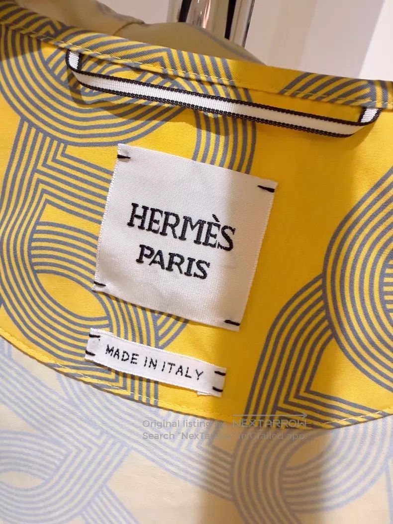 Hermes Hermes Pig Nose Hooded Windbreaker Yellow Size XS / US 0-2 / IT 36-38 - 8 Thumbnail