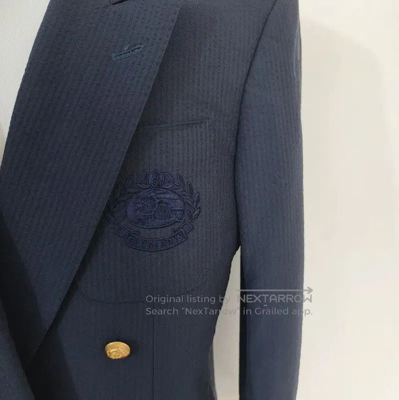 Burberry Burberry Navy Wool Double. Size US M / EU 48-50 / 2 - 2 Thumbnail