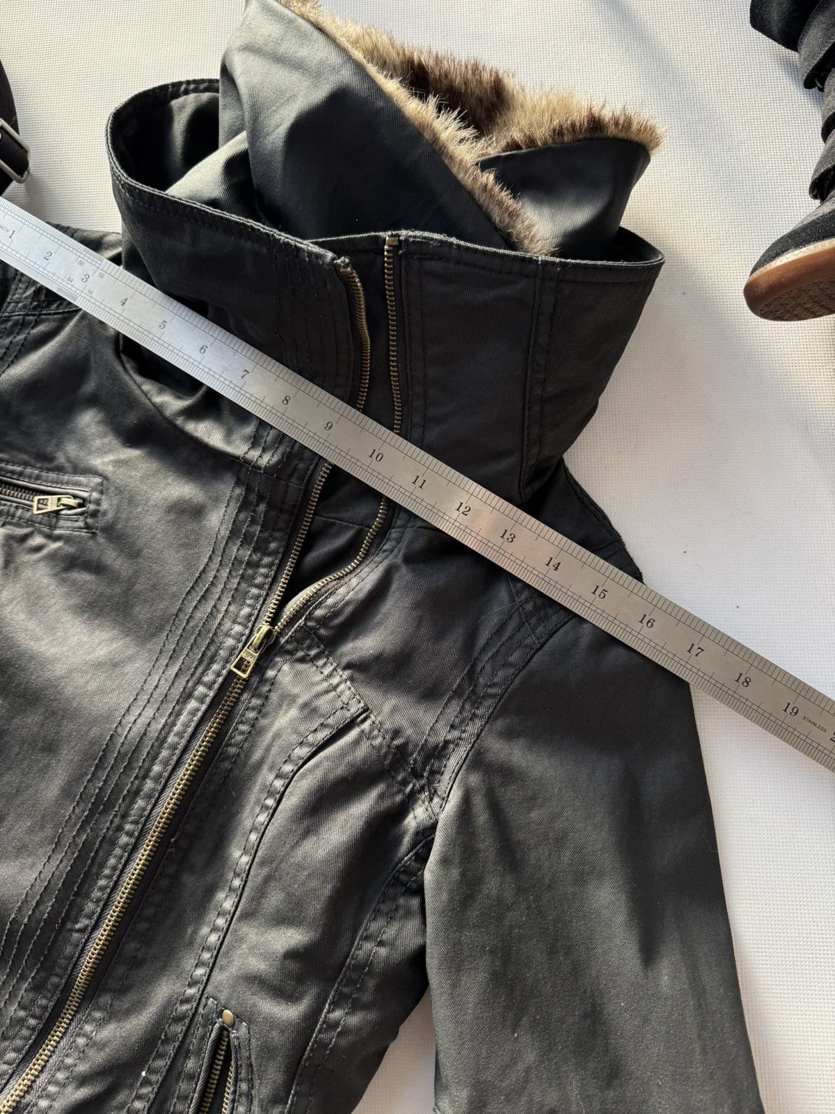 Japanese Brand Vintage Y2K Motorcycle Fur Collar Avantgarde Jacket Size US M / EU 48-50 / 2 - 14 Thumbnail