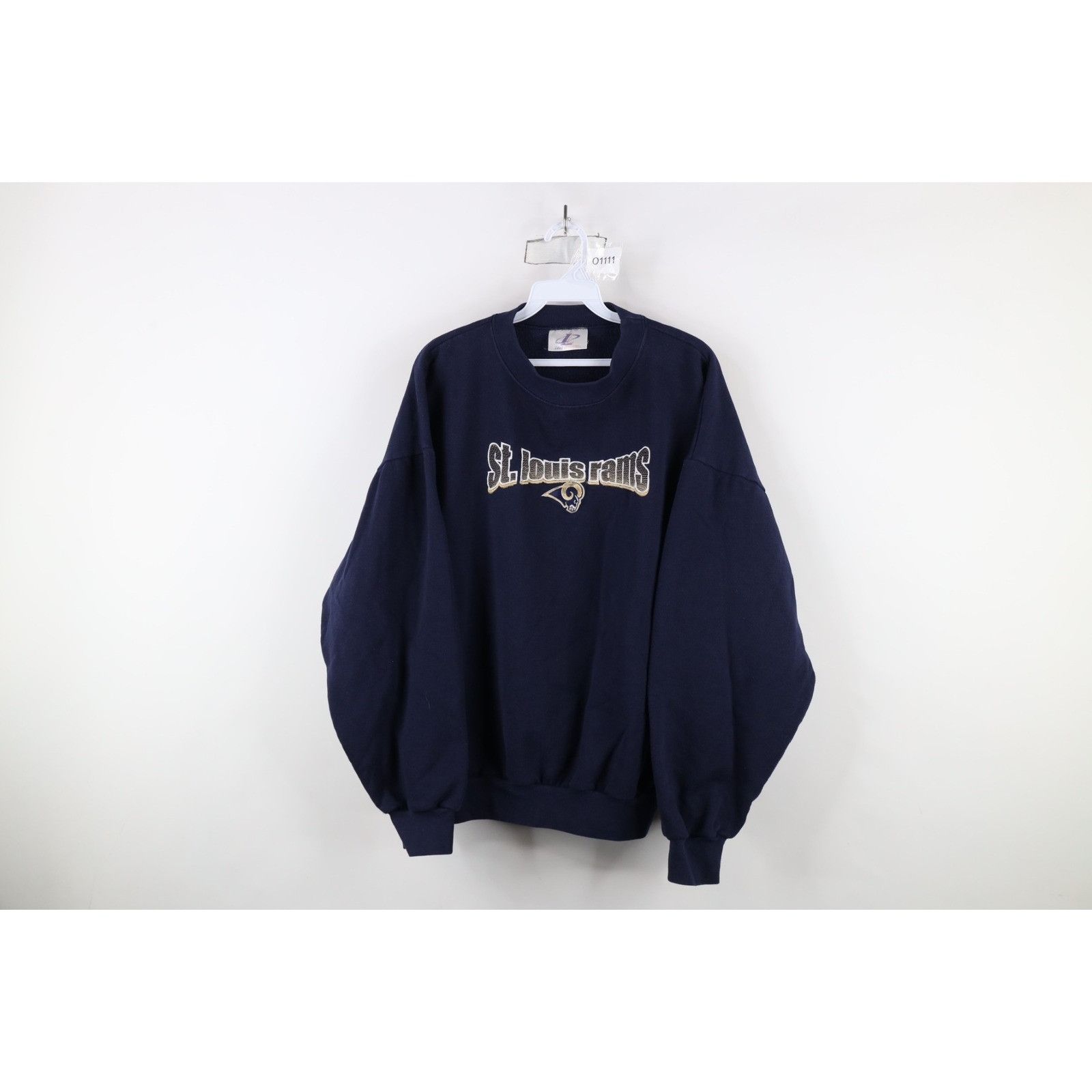 Vintage Vintage 90s Faded St Louis Rams Football Sweatshirt Size US XL / EU 56 / 4 - 1 Thumbnail
