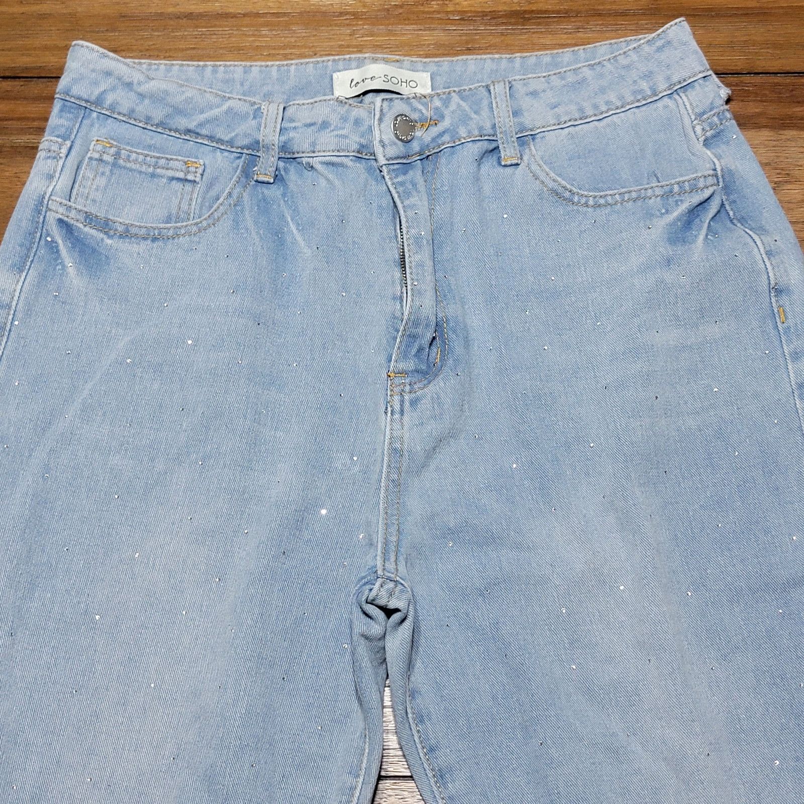 Other Love SOHO Tiny All Over Bling Jeans - Size Junior 13 Size 30" / US 8 / IT 44 - 2 Thumbnail