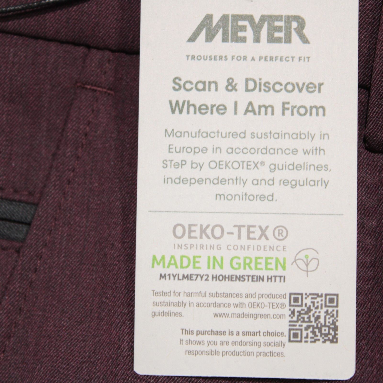 Other Meyer New with tags Dress Pants Size 38 US In Purple Size US 38 / EU 54 - 3 Thumbnail