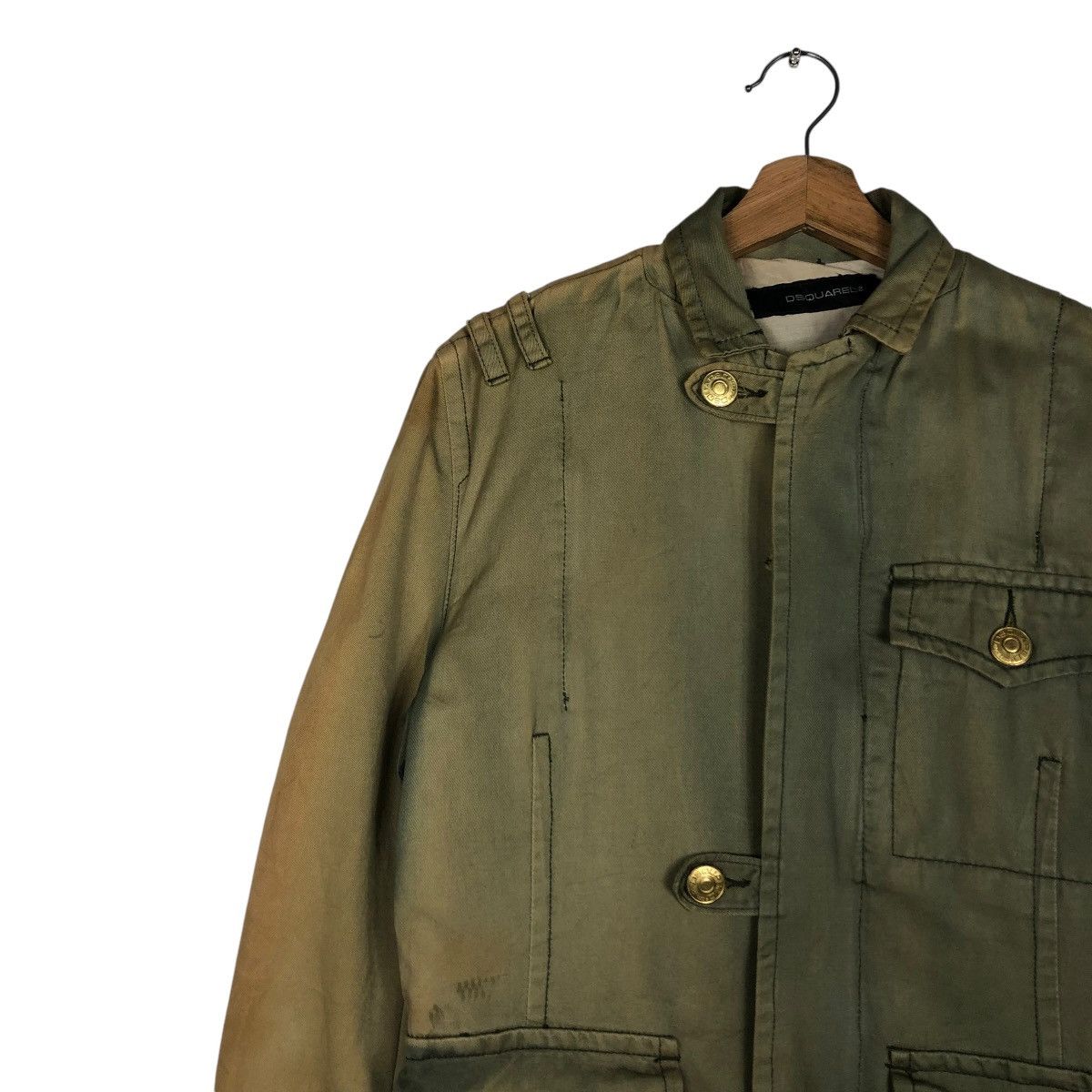 Japanese Brand 🔥VINTAGE CHORE BIKER JACKET DSQUARED2 ACID RUSTY DESIGN Size US S / EU 44-46 / 1 - 9 Thumbnail