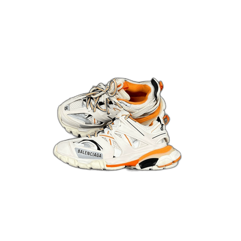 Balenciaga Balenciaga Track Dad Sneakers in White and Orange-2506 Size US 10 / EU 43 - 1 Thumbnail