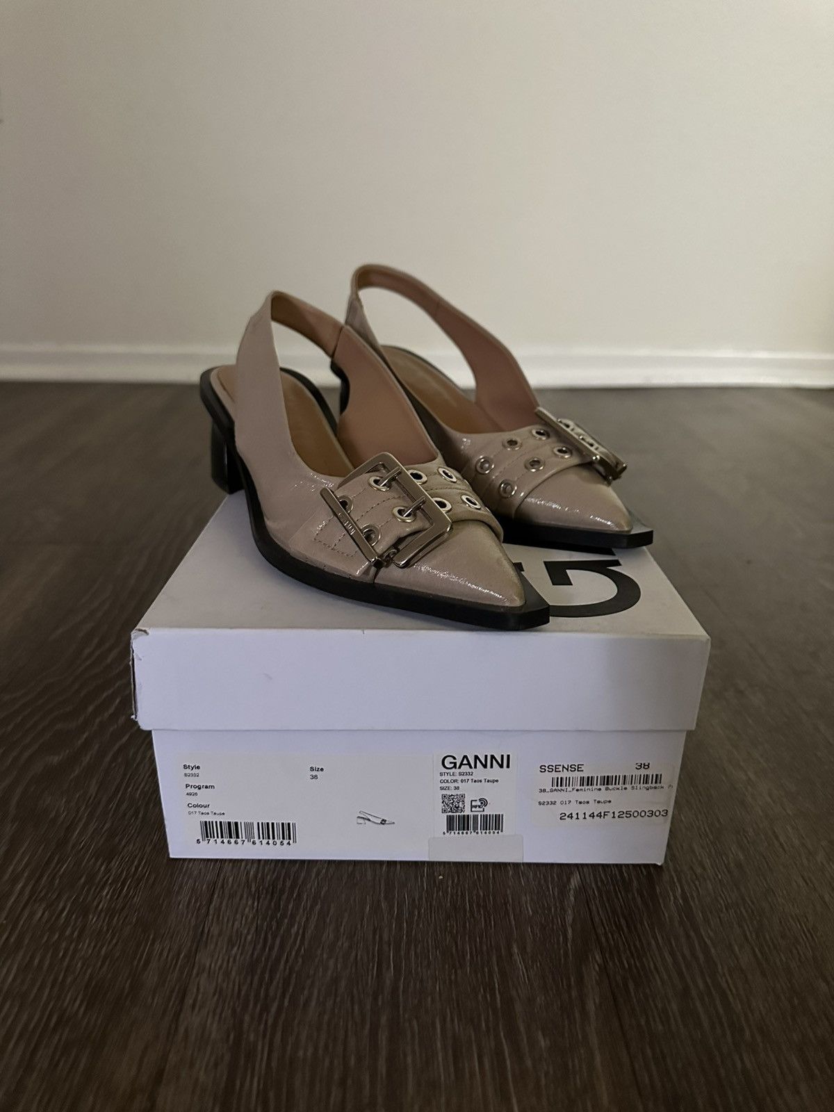 Ganni Ganni Tan Feminine Buckle Slingback Heel Size US 8 / IT 38 - 2 Thumbnail