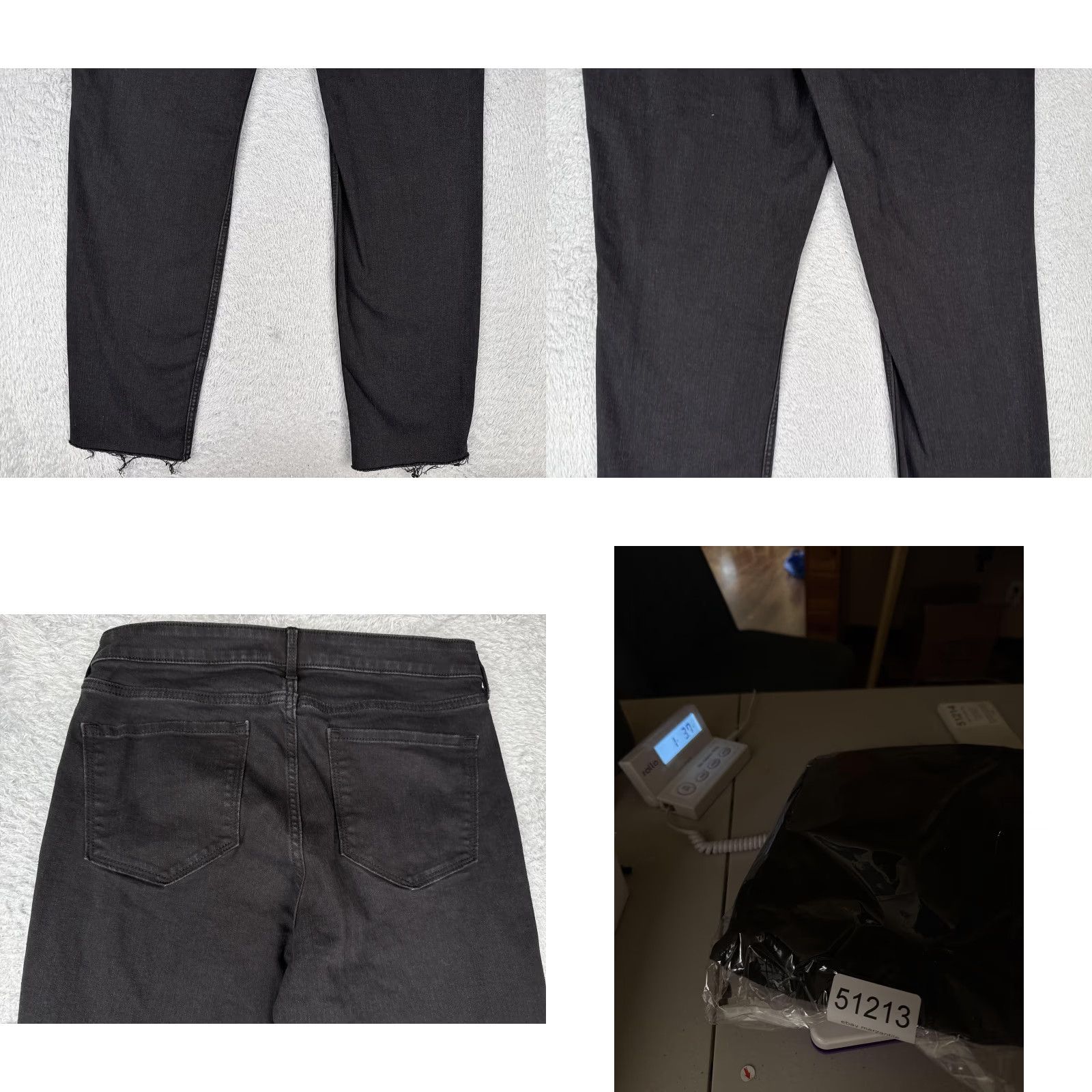 Old Navy Old Navy Jeans Womens 12 Tall Power Slim Straight High Rise Black Denim Straight 5-Pocket Zip Frayed Hem Women 12 Tall XS? Size 34" / US 12 / IT 48 - 10 Thumbnail