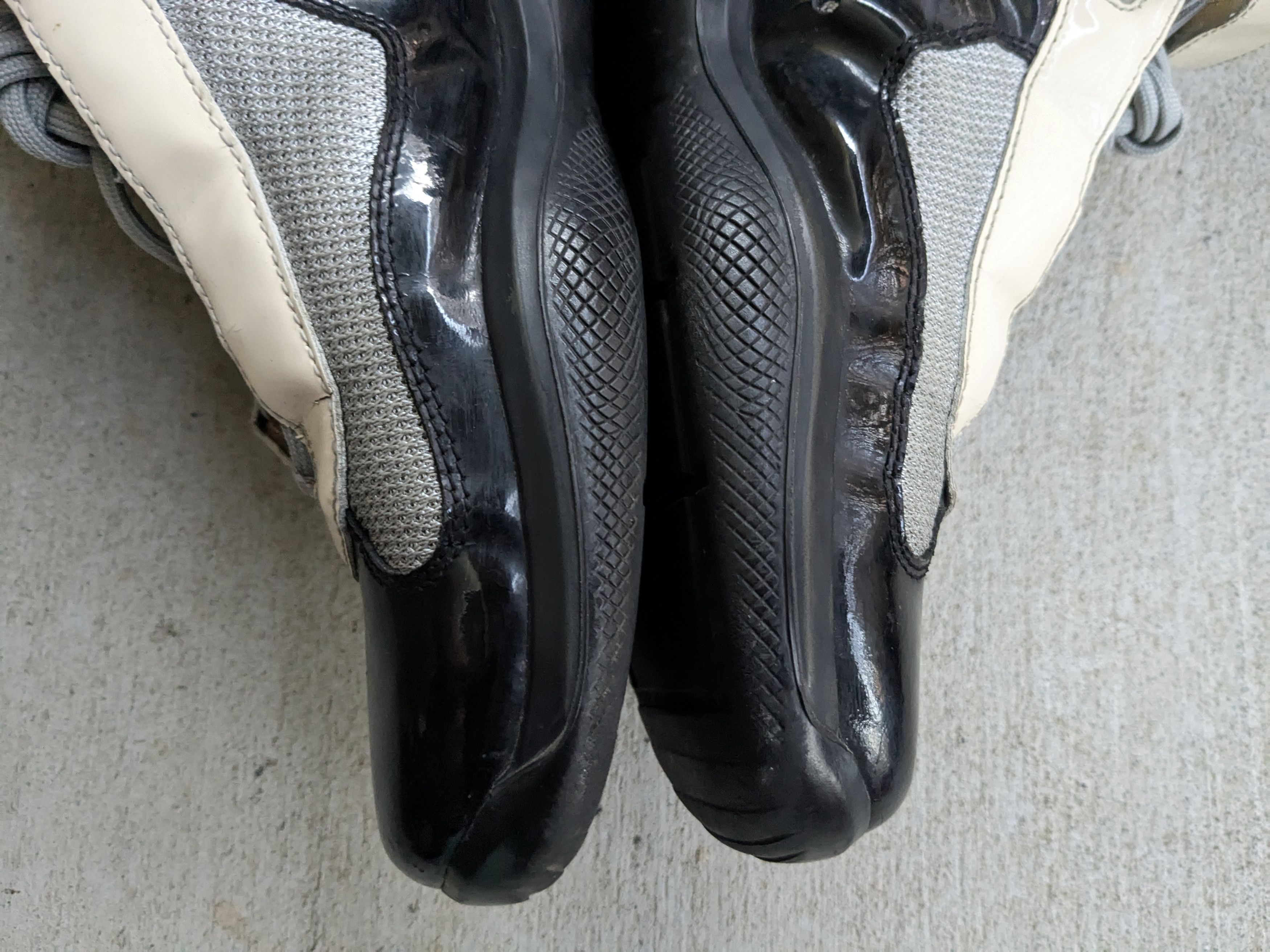 Prada Prada Sneakers Black White Patent Leather 9 High Tops Size US 9 / EU 42 - 15 Thumbnail