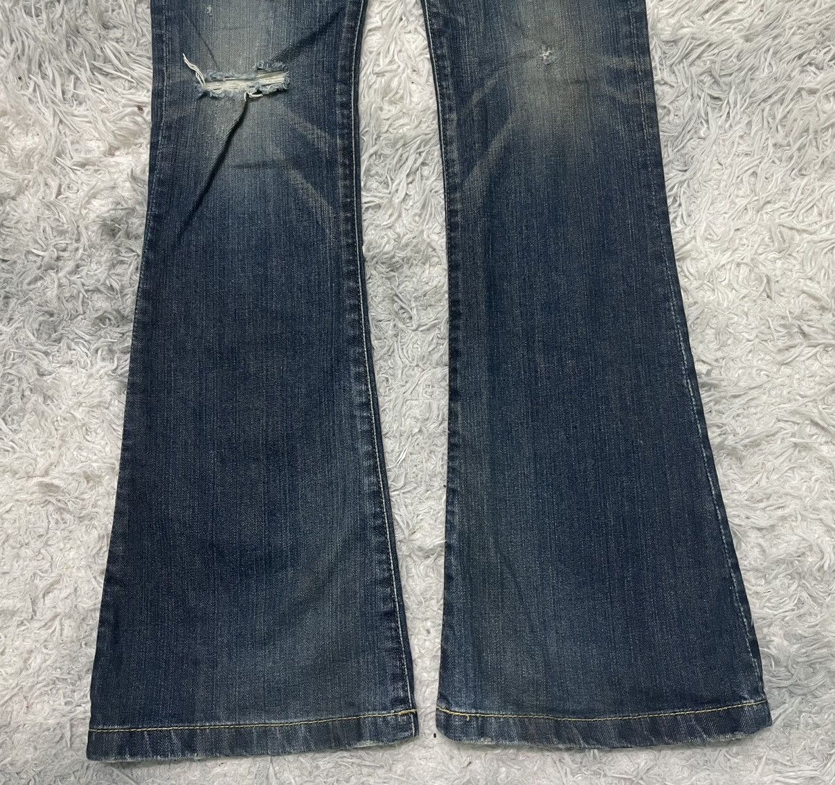 Hysteric Glamour VINTAGE HYSTERIC GLAMOUR FLARE DENIM PANT RARE Size US 28 / EU 44 - 3 Thumbnail