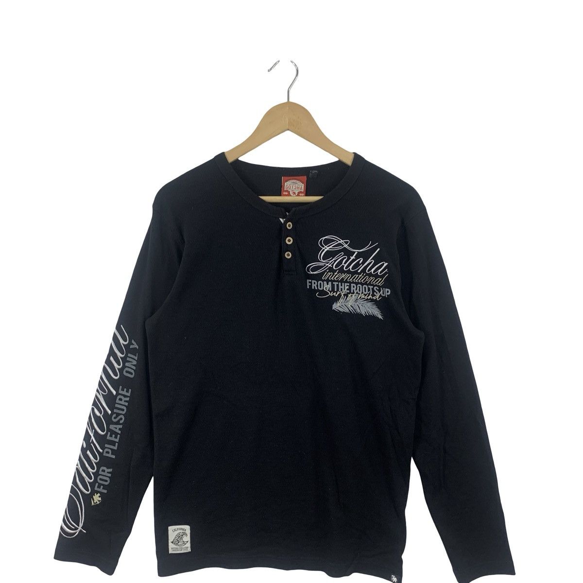 Gotcha GOTCHA INTERNATIONAL HENLEY Shirt Script Logo Surf Style Size US L / EU 52-54 / 3 - 5 Thumbnail