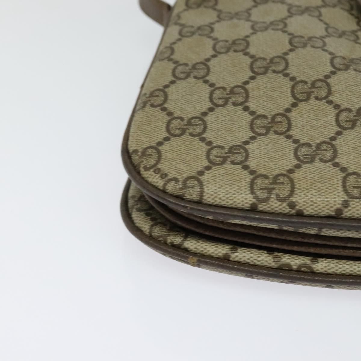 Gucci GUCCI GG Supreme Web Sherry Line Bag Pvc Beige Gold 10 02 Size ONE SIZE - 10 Thumbnail