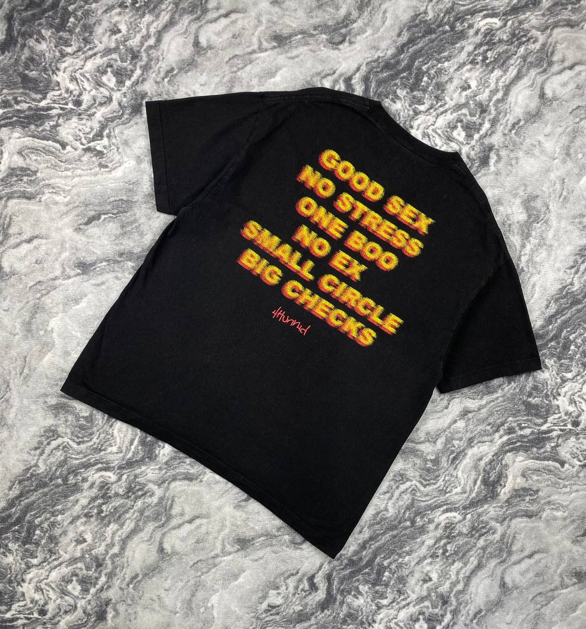 Vintage Vintage 4Hunnid Big Logo T Shirt Men Size XL Black Size US XL / EU 56 / 4 - 1 Thumbnail